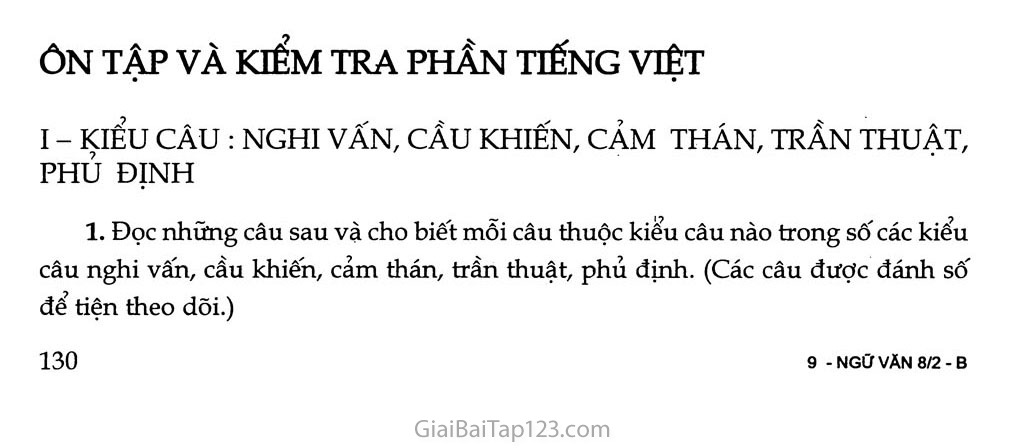 Ôn tập và kiểm tra phần Tiếng Việt trang 1
