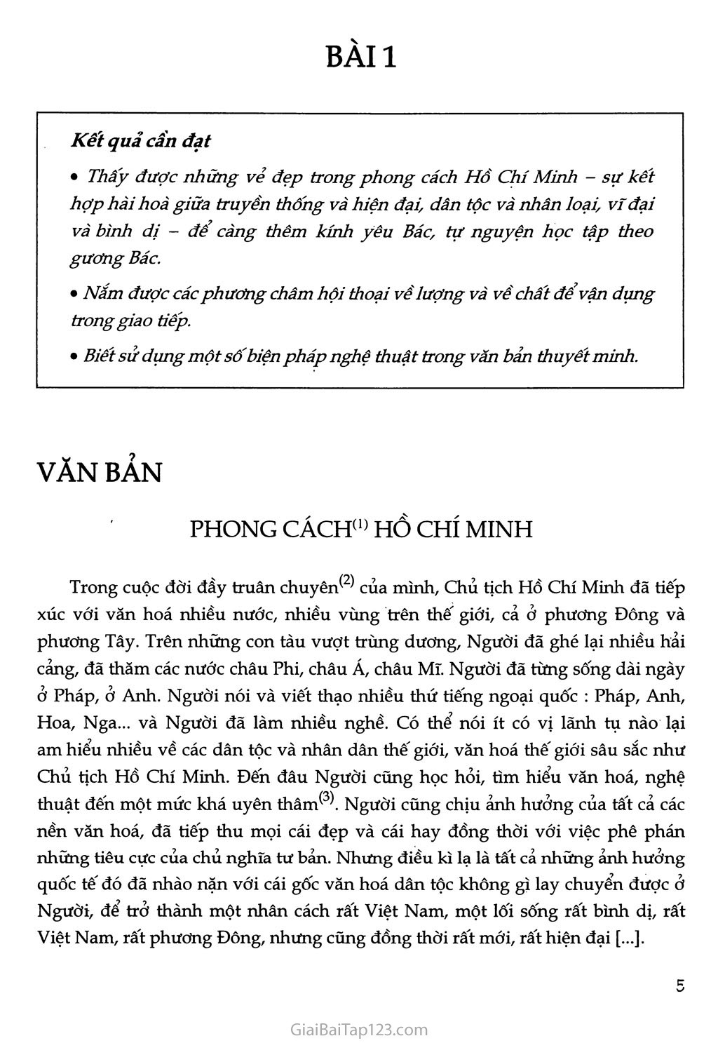 Phong cách Hồ Chí Minh trang 1