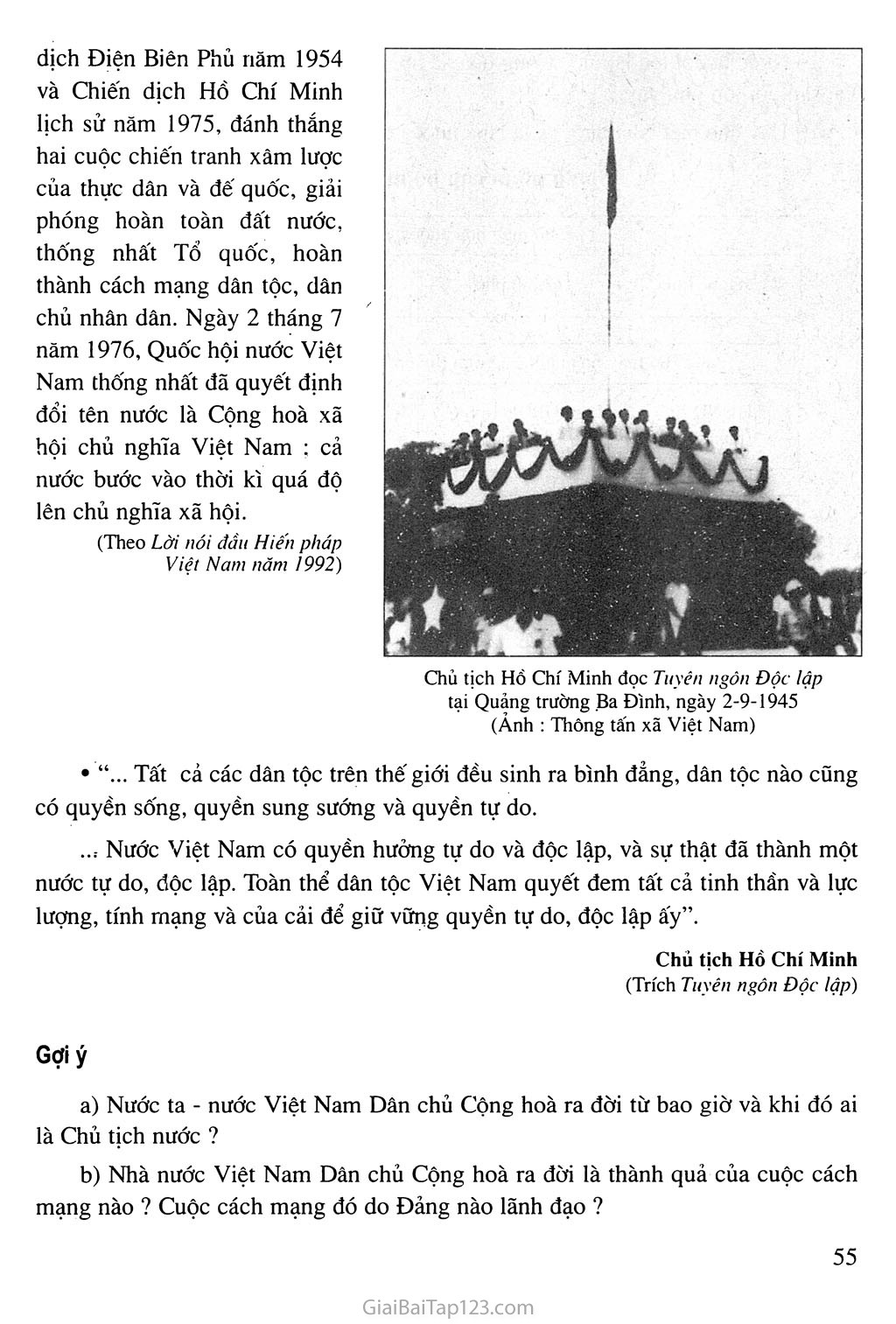 Bài 17: Nhà nước Cộng hoà xã hội chủ nghĩa Việt Nam trang 2