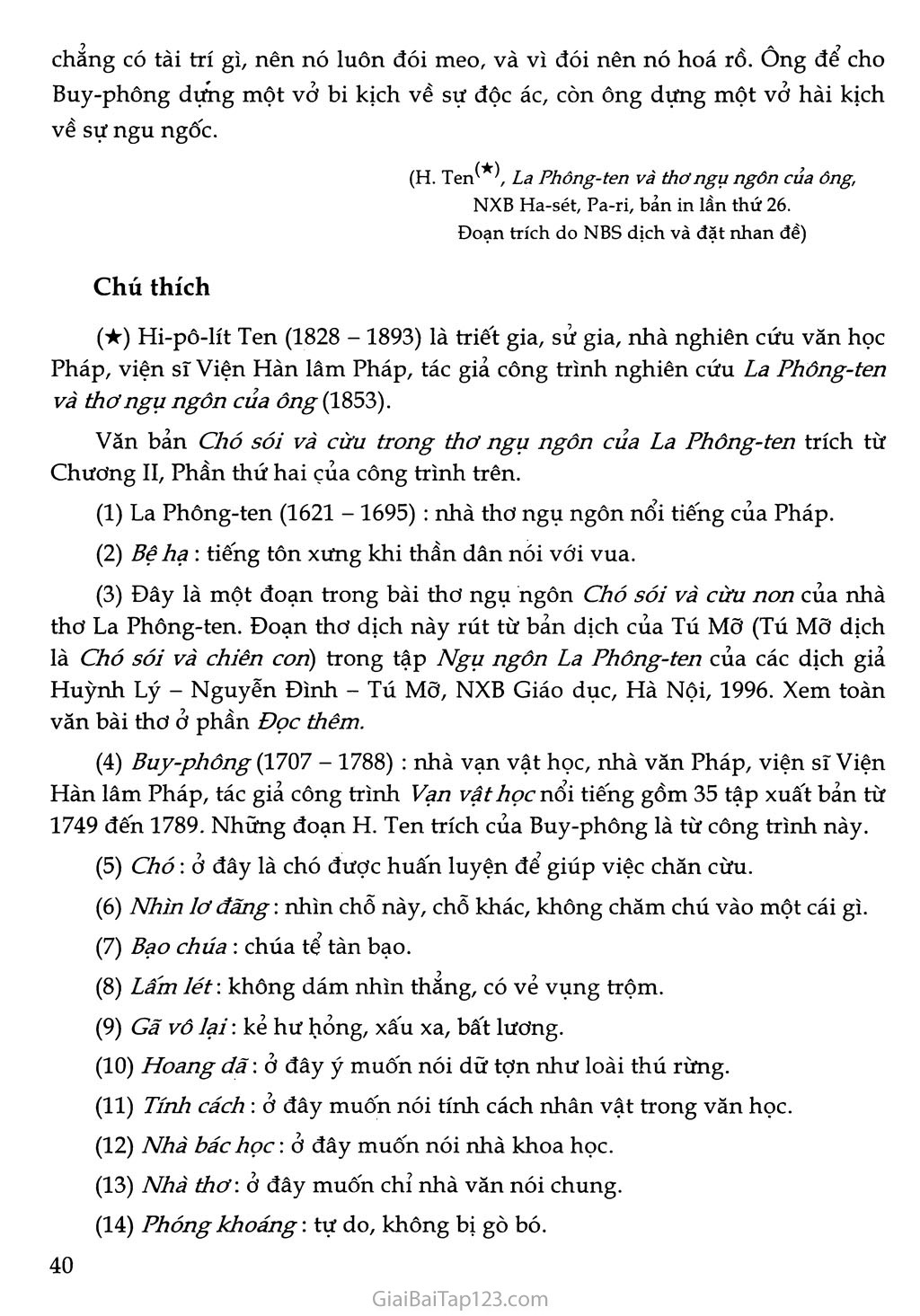 Chó sói và cừu trong thơ ngụ ngôn của La Phông-ten (trích) trang 4