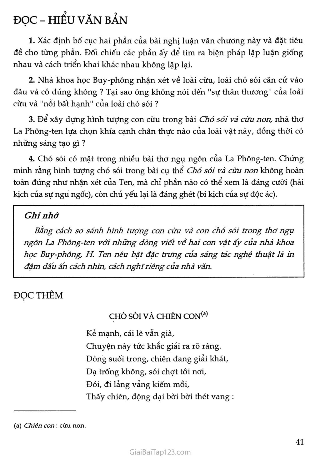 Chó sói và cừu trong thơ ngụ ngôn của La Phông-ten (trích) trang 5