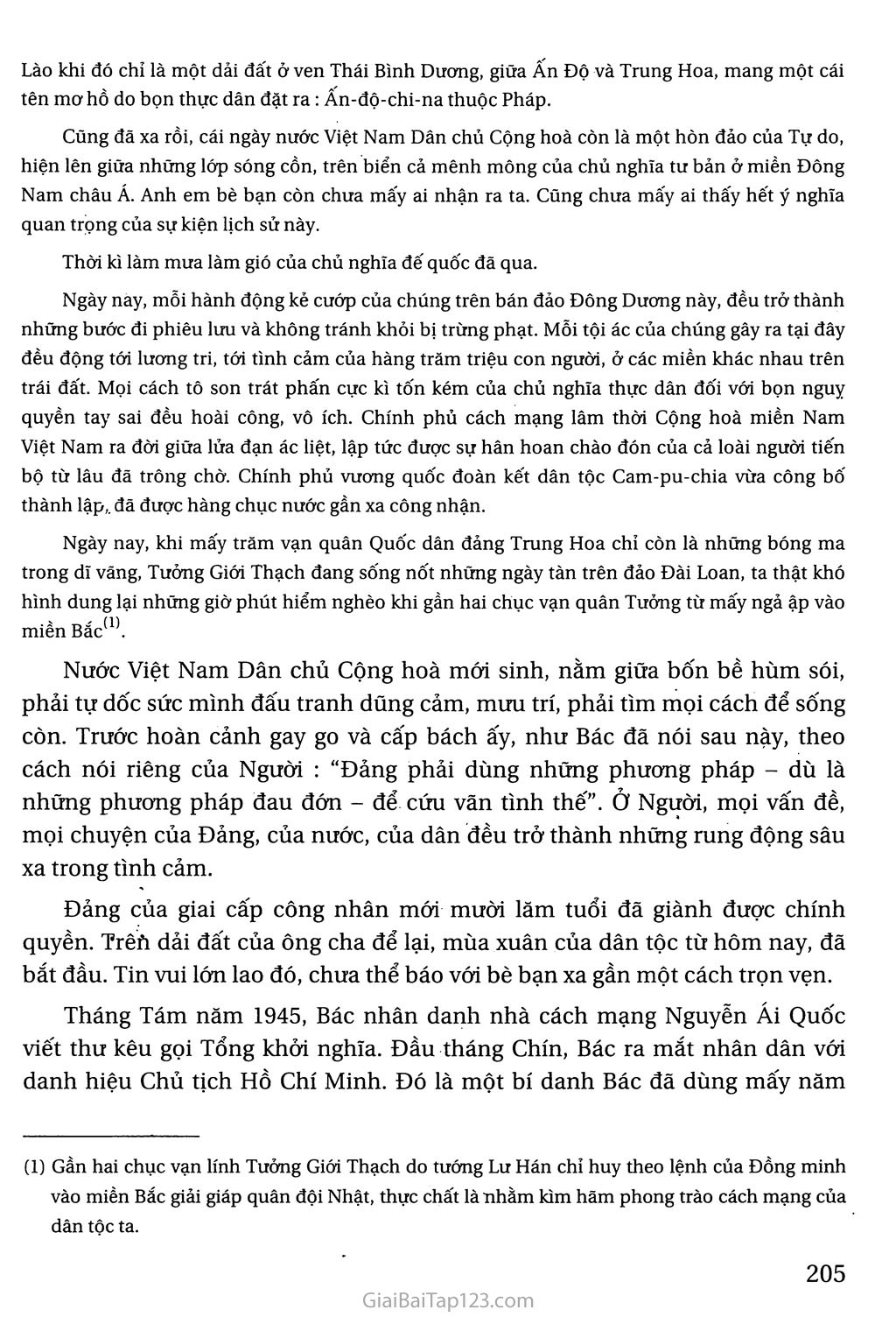 Đọc thêm: Những ngày đầu của đất nước Việt Nam mới (trích Những năm tháng không thể nào quên) trang 2