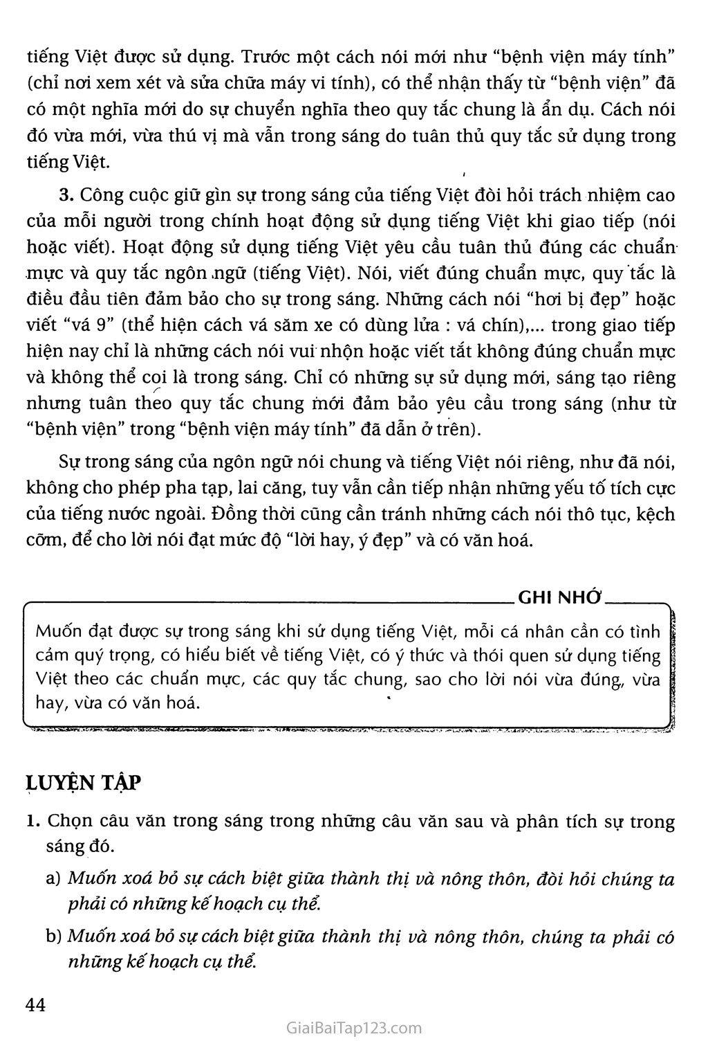 Giữ gìn sự trong sáng của Tiếng Việt (tiếp theo) trang 2