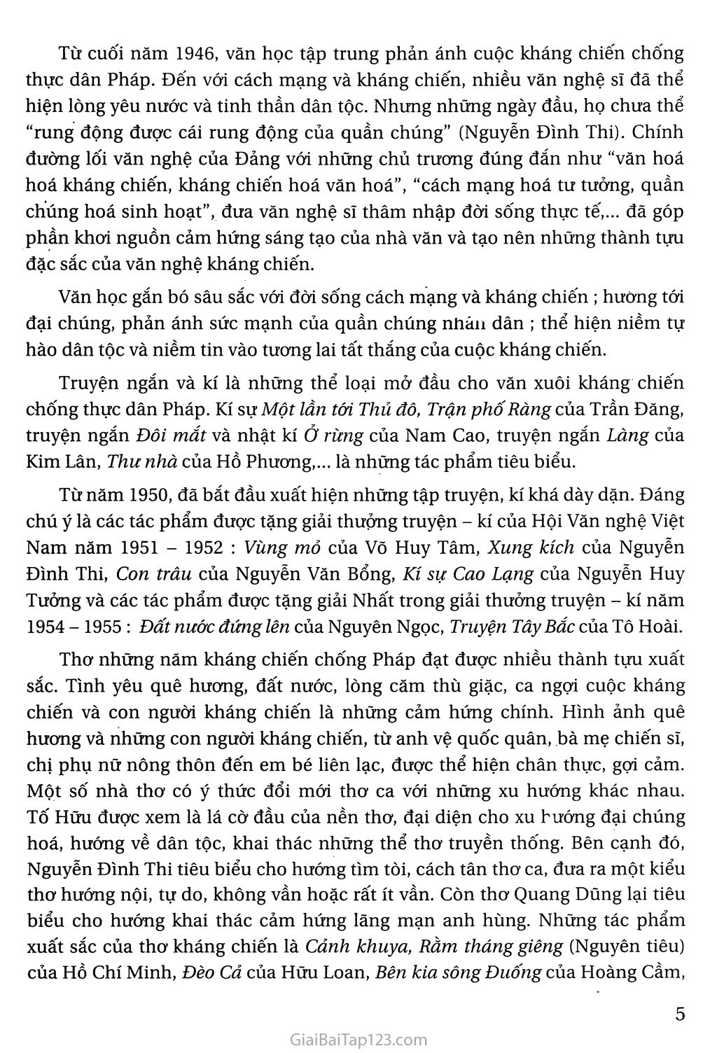 Khái quát văn học Việt Nam từ cách mạng tháng tám năm 1945 đến hết thế kỉ XX trang 3