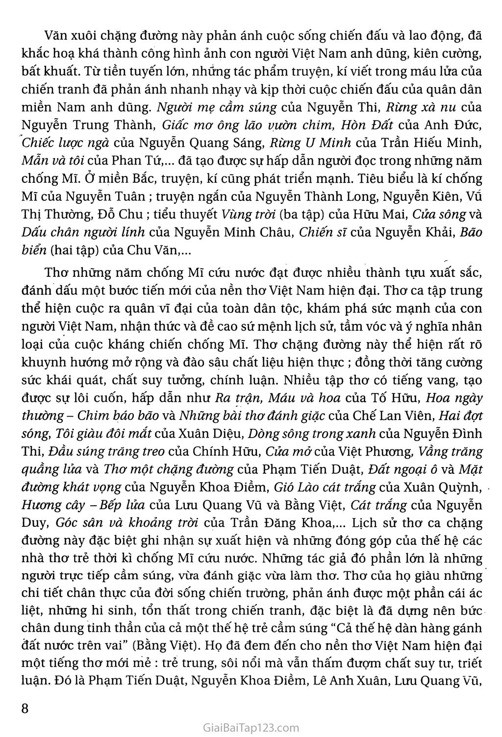 Khái quát văn học Việt Nam từ cách mạng tháng tám năm 1945 đến hết thế kỉ XX trang 6