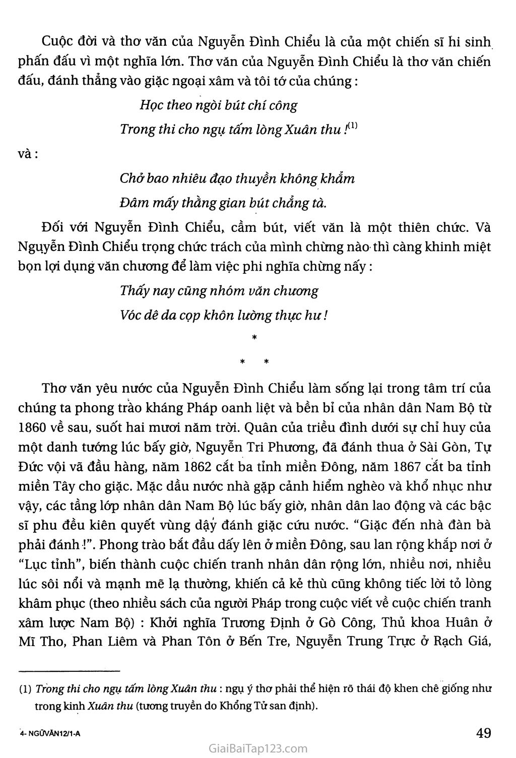 Nguyễn Đình Chiểu, ngôi sao sáng trong văn nghệ của dân tộc trang 3