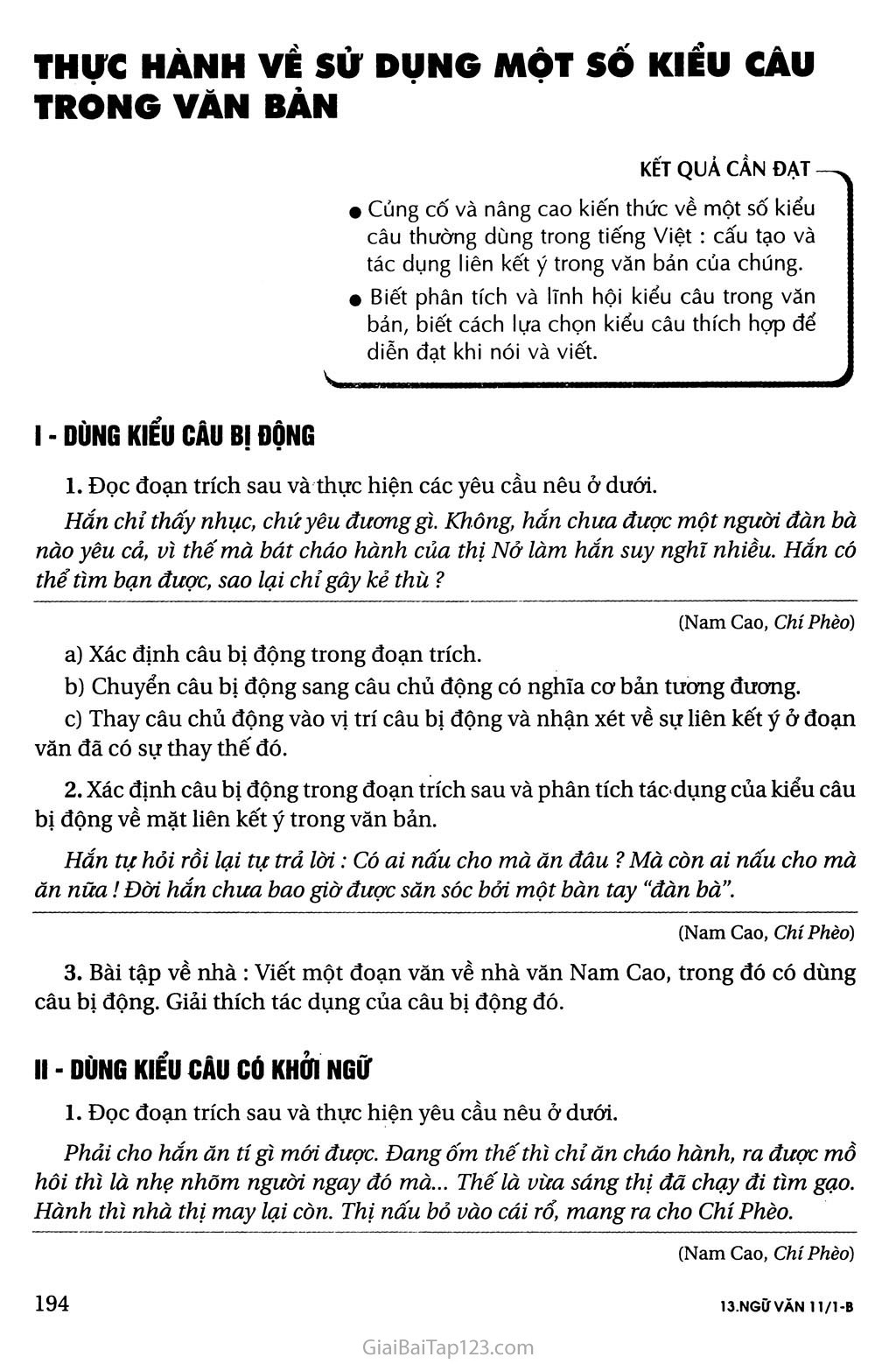 Thực hành về sử dụng một số kiểu câu trong văn bản trang 1 Thực hành về sử dụng một số kiểu câu trong văn bản trang 1