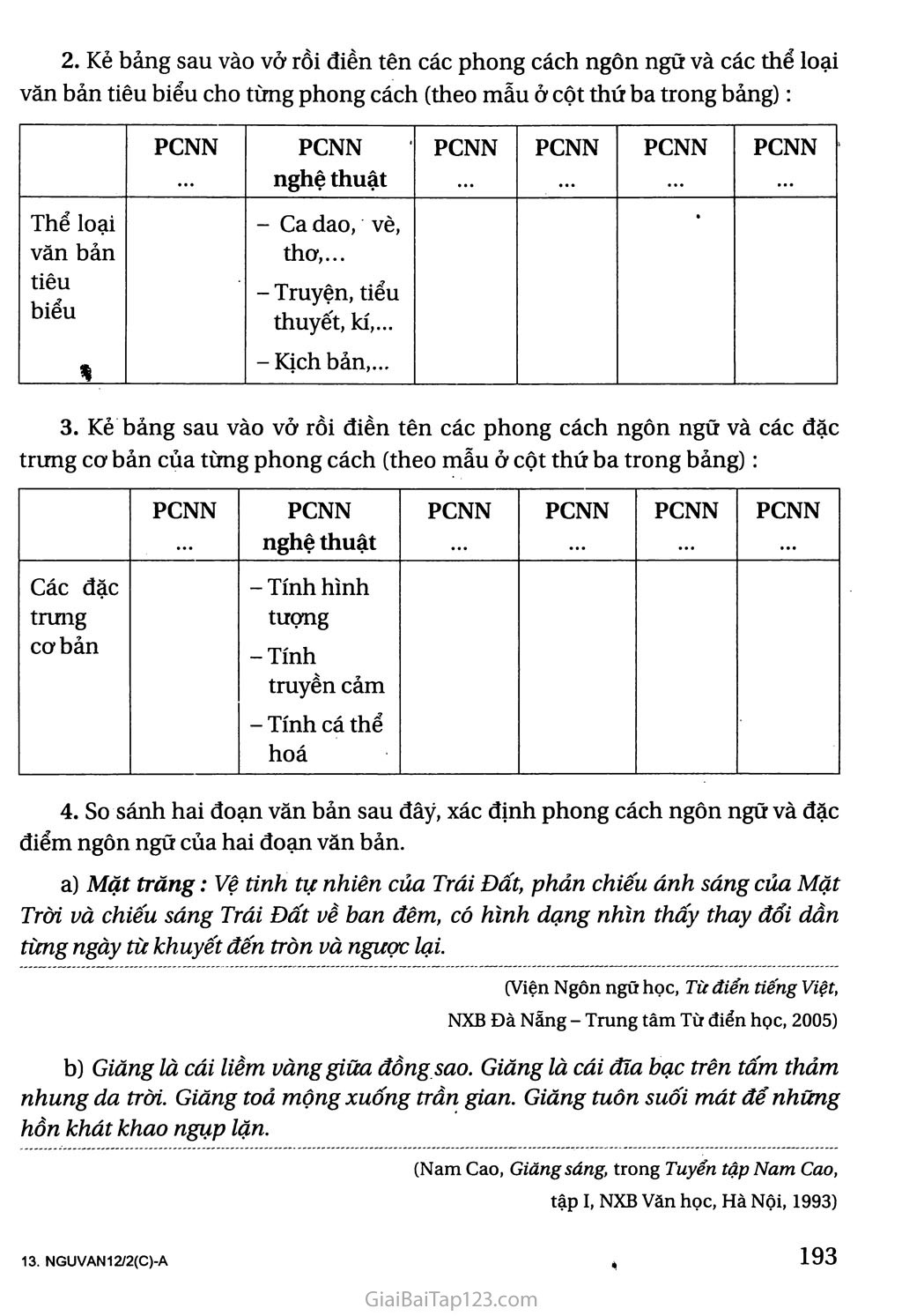 Tổng kết phần Tiếng Việt: lịch sử, đặc điểm loại hình và các phong cách ngôn ngữ trang 2