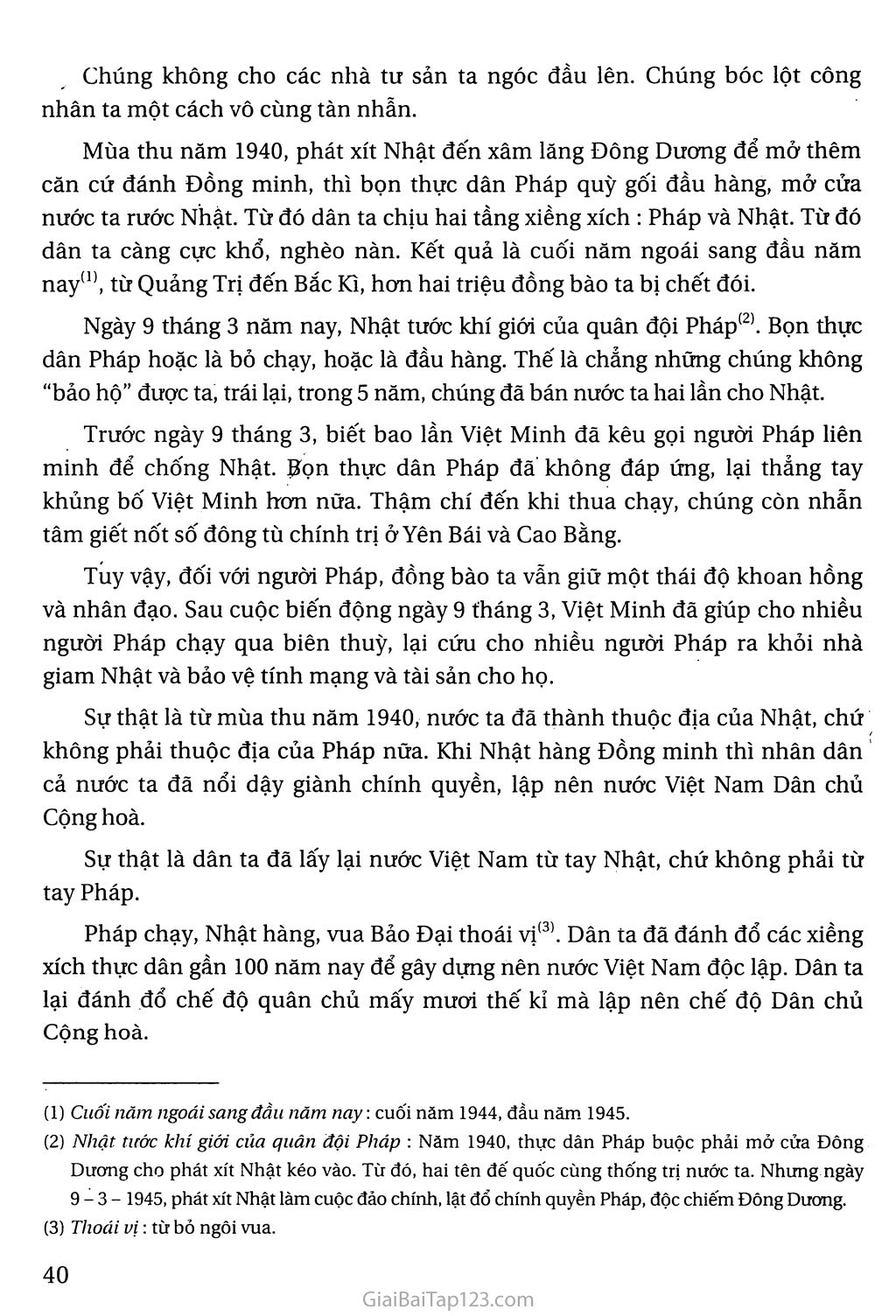 Tuyên ngôn Độc Lập (tiếp theo) trang 3