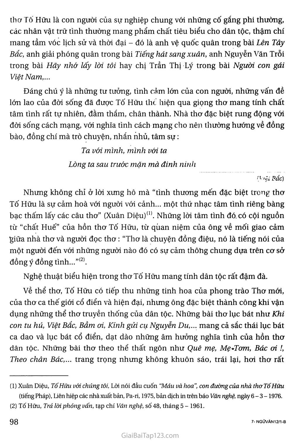 Việt Bắc (trích) trang 5