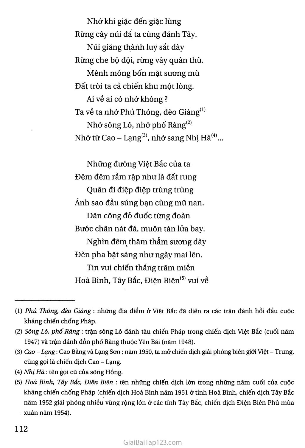 Việt Bắc (trích - tiếp theo) trang 4