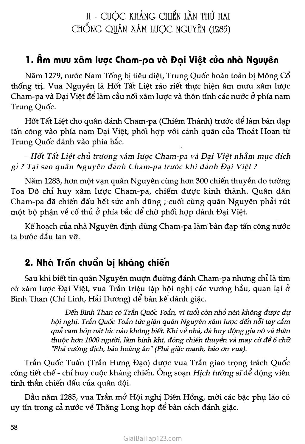 Bài 14 - Ba lần kháng chiến chống quân xâm lược Mông - Nguyên (thế kỉ XIII) trang 4