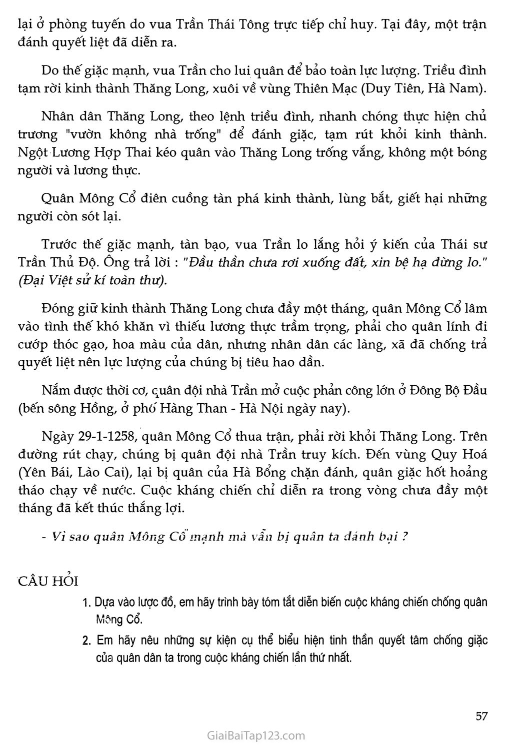 Bài 14 - Ba lần kháng chiến chống quân xâm lược Mông - Nguyên (thế kỉ XIII) trang 3