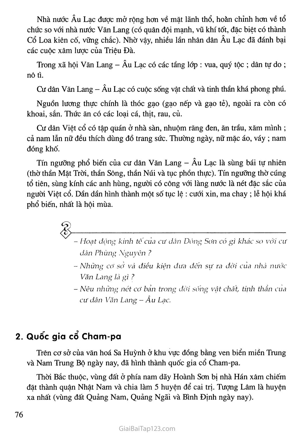 Bài 14: Các quốc gia cổ đại trên đất nước Việt Nam trang 3