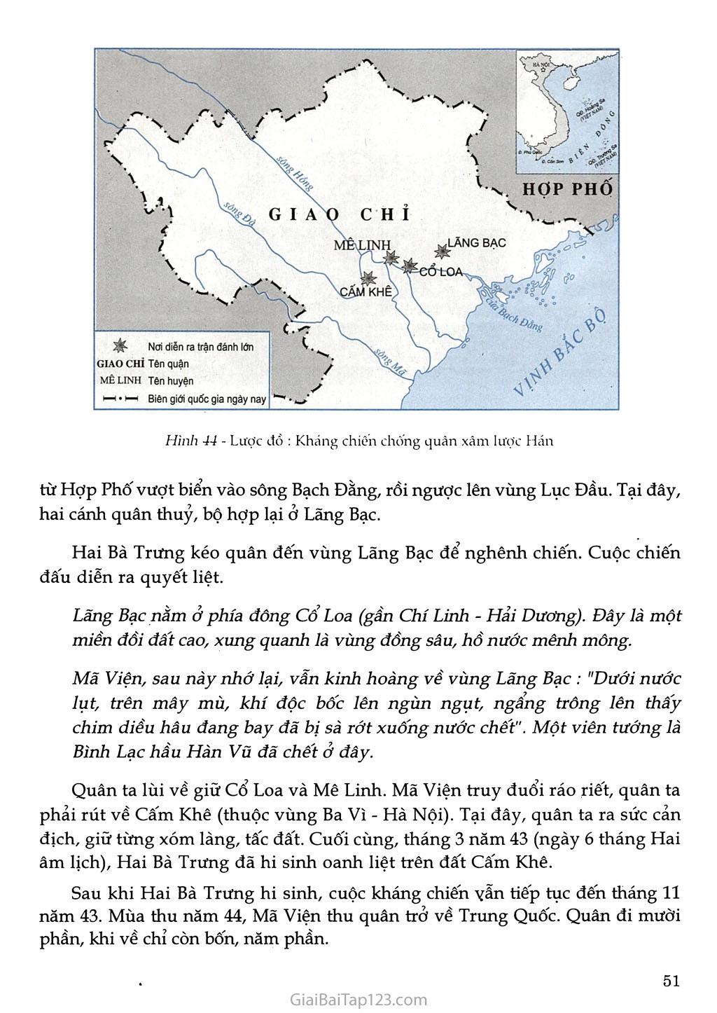 Bài 18 - Trưng Vương và cuộc kháng chiến chống quân xâm lược Hán (1 tiết) trang 2