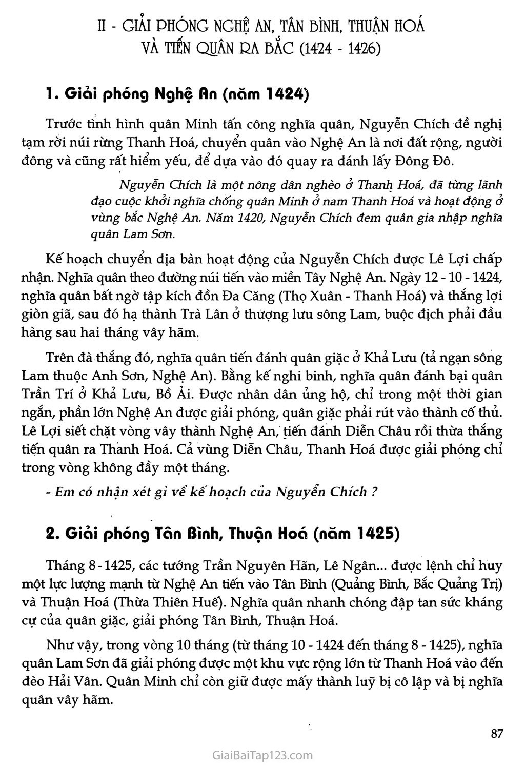 Bài 19 - Cuộc khởi nghĩa Lam Sơn (1418 - 1427) trang 4