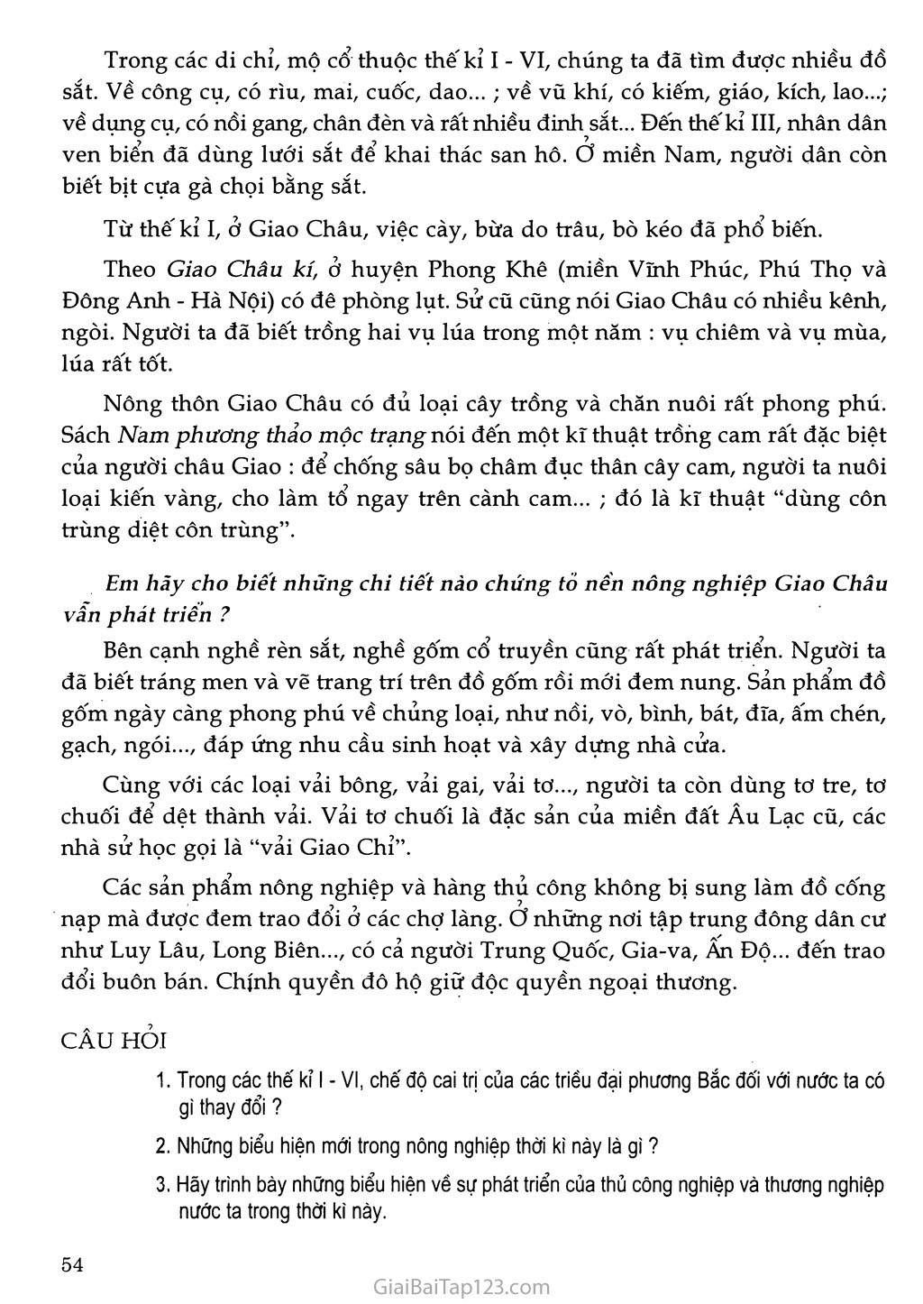 Bài 19 - Từ sau Trưng Vương đến trước Lý Nam Đế (Giữa thế kỉ I - Giữa thế kỉ VI) (1 tiết) trang 3