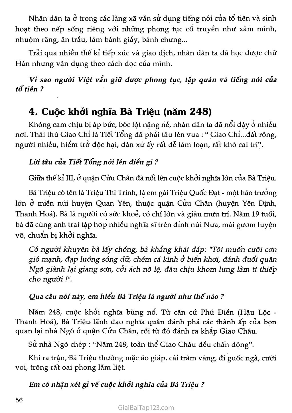 Bài 20 - Từ sau Trưng Vương đến trước Lý Nam Đế (Giữa thế kỉ I - Giữa thế kỉ VI) (tiếp theo) (1 tiết) trang 2