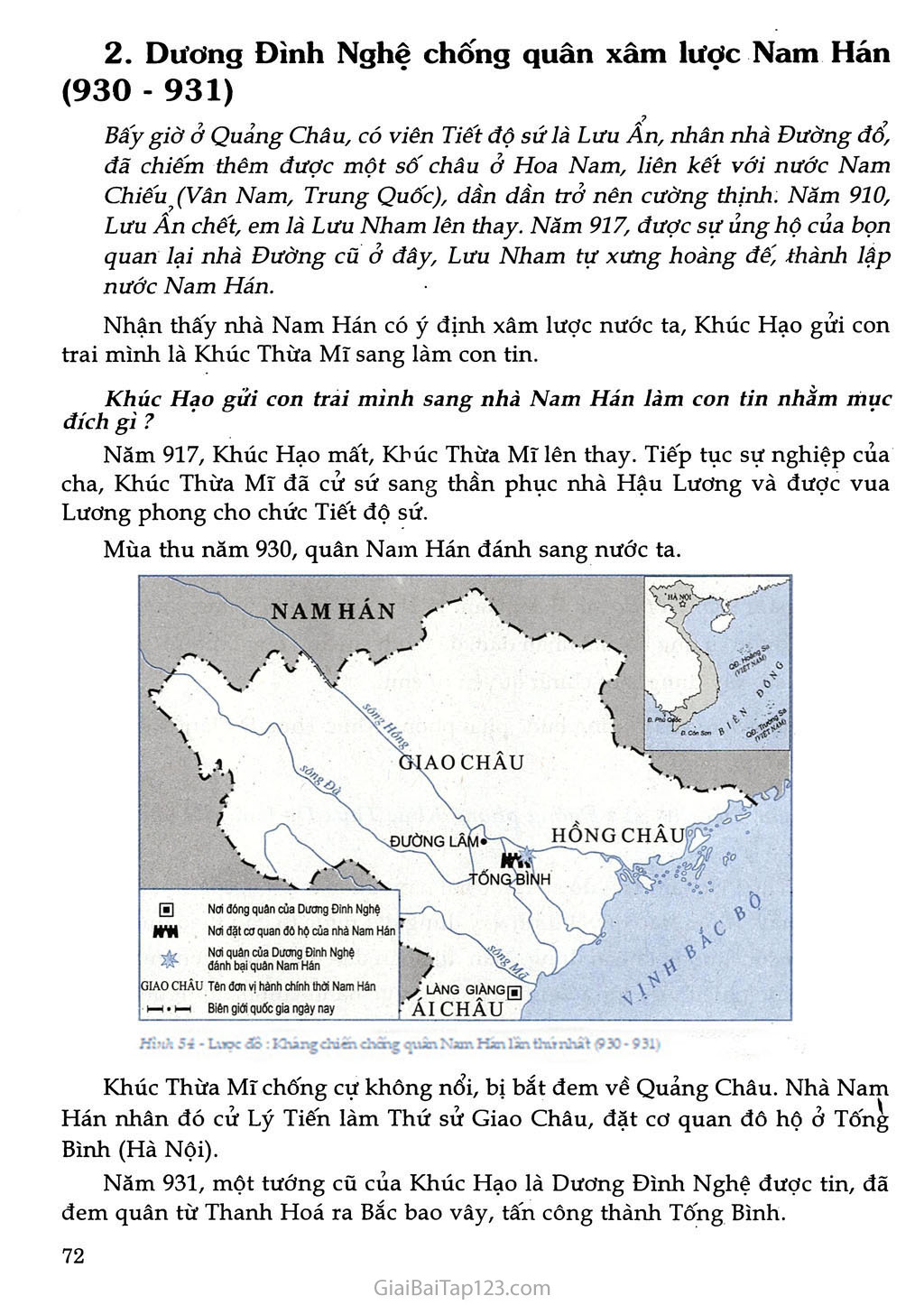Bài 26 - Cuộc đấu tranh giành quyền tự chủ của họ Khúc, họ Dương (1 tiết) trang 2