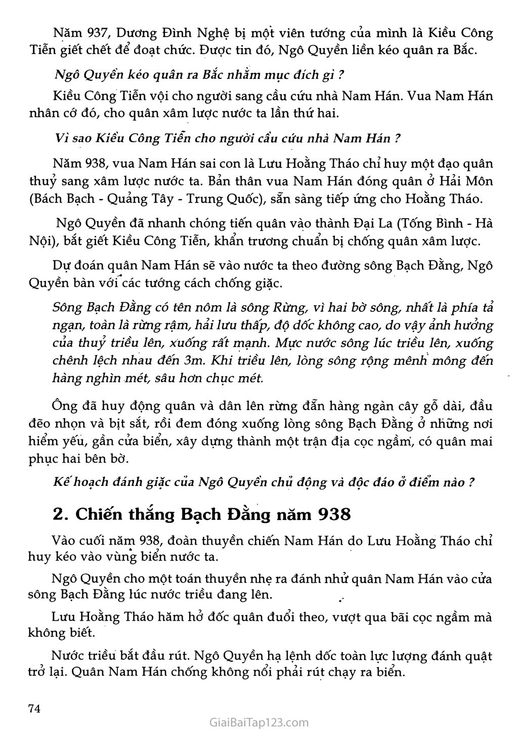 Bài 27 - Ngô Quyền và chiến thắng Bạch Đằng năm 938 (1 tiết) trang 2