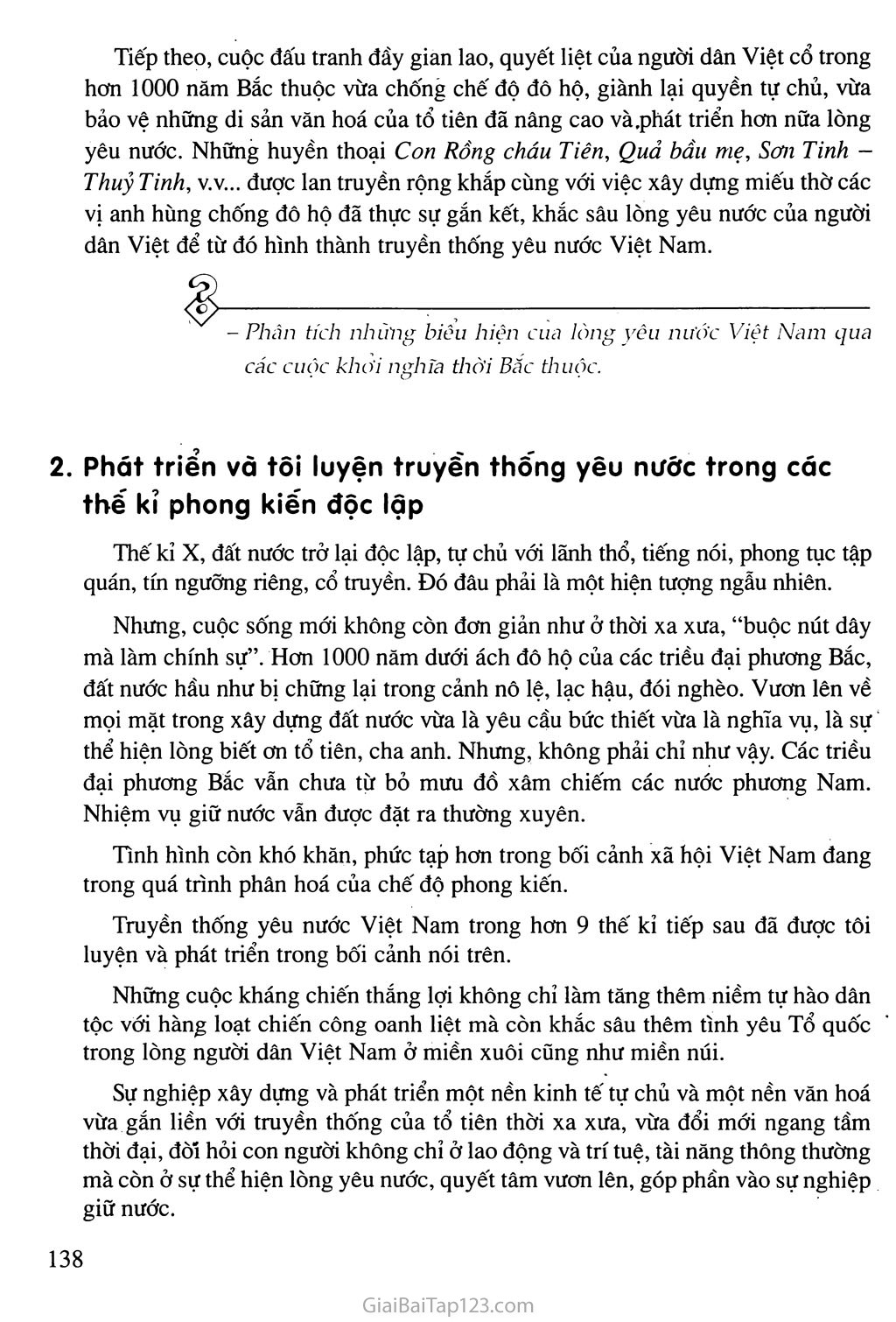 Bài 28: Truyền thống yêu nước của dân tộc Việt Nam thời phong kiến trang 2