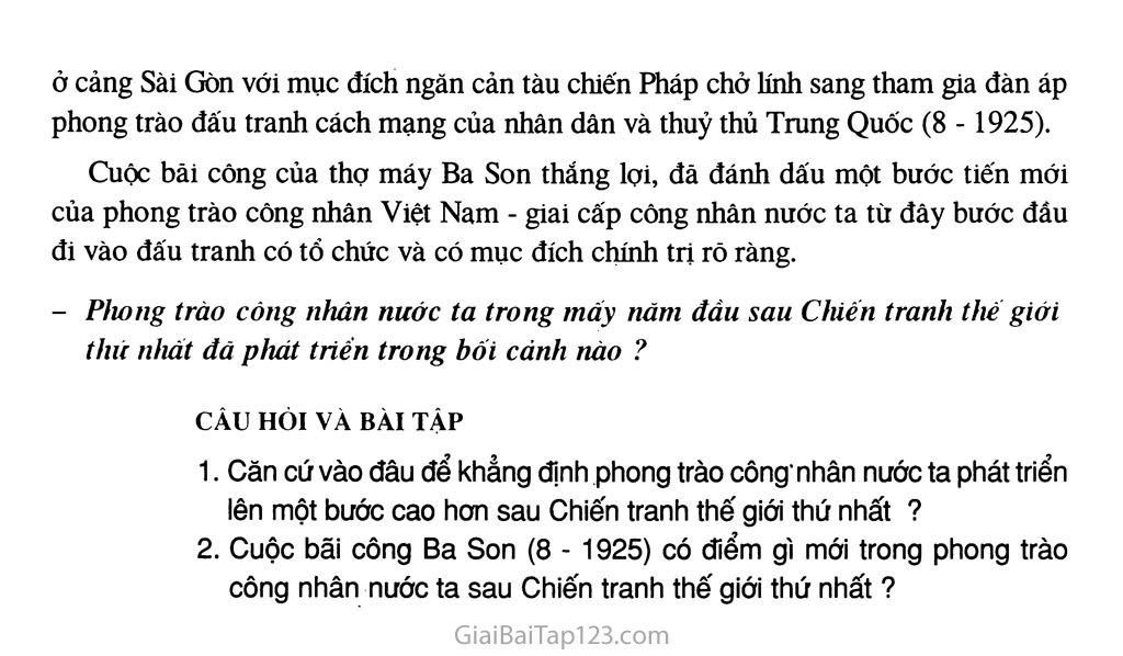 Bài 15 - Phong trào cách mạng Việt Nam sau Chiến tranh thế giới thứ nhất (1919 - 1925) trang 3