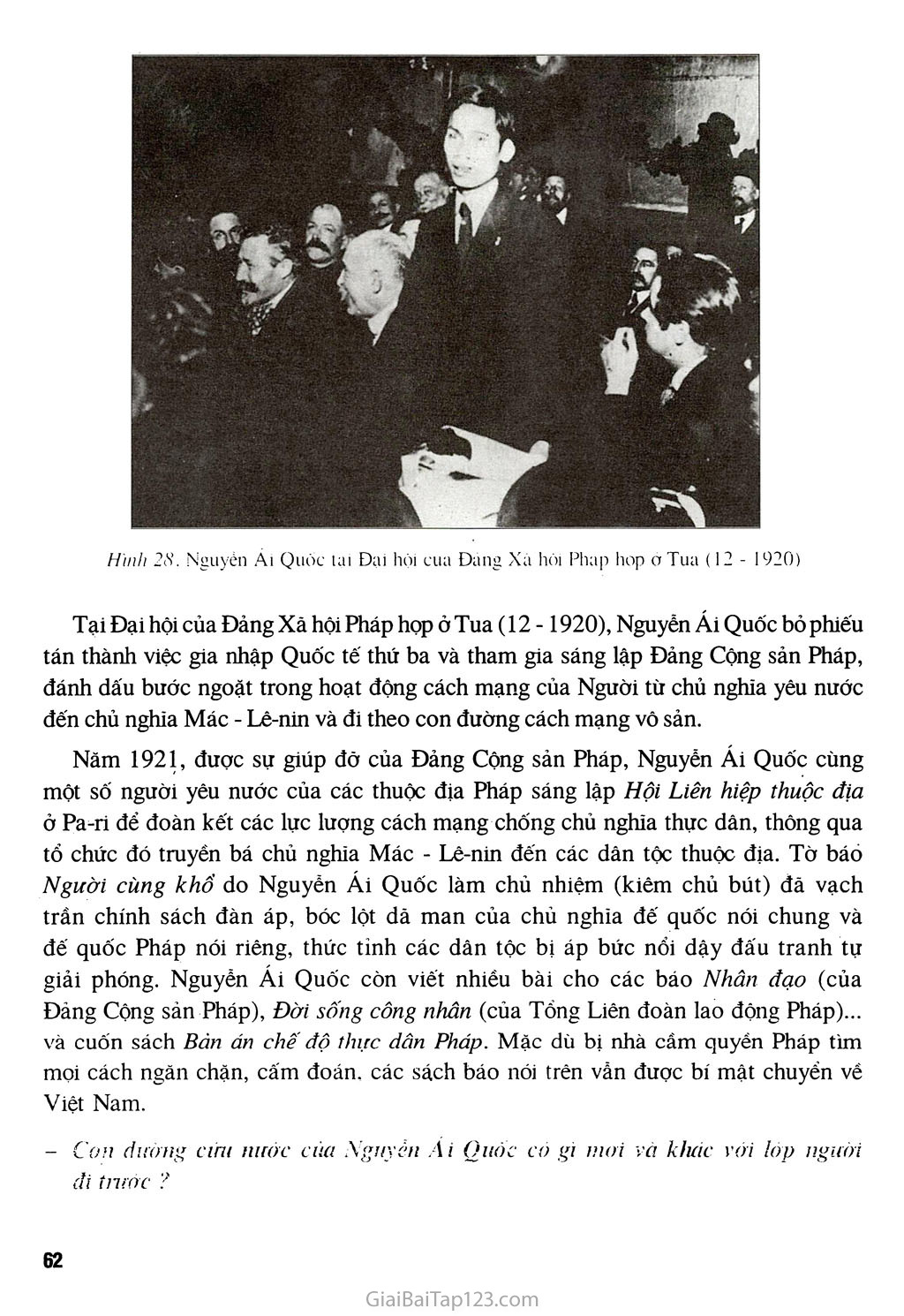 Bài 16 - Hoạt động của Nguyễn Ái Quốc ở nước ngoài trong những năm 1919 - 1925 trang 2