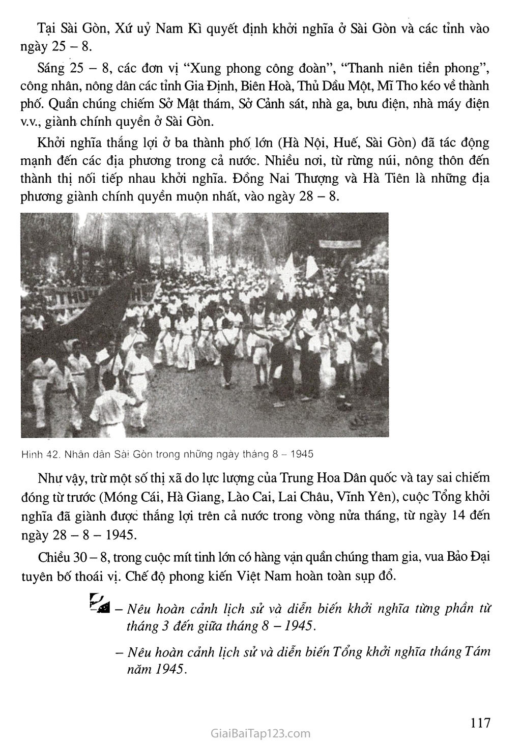 Bài 16. Phong trào giải phóng dân tộc và Tổng khởi nghĩa tháng Tám (1939 - 1945). Nước Việt Nam Dân chủ Cộng hoà ra đời trang 16