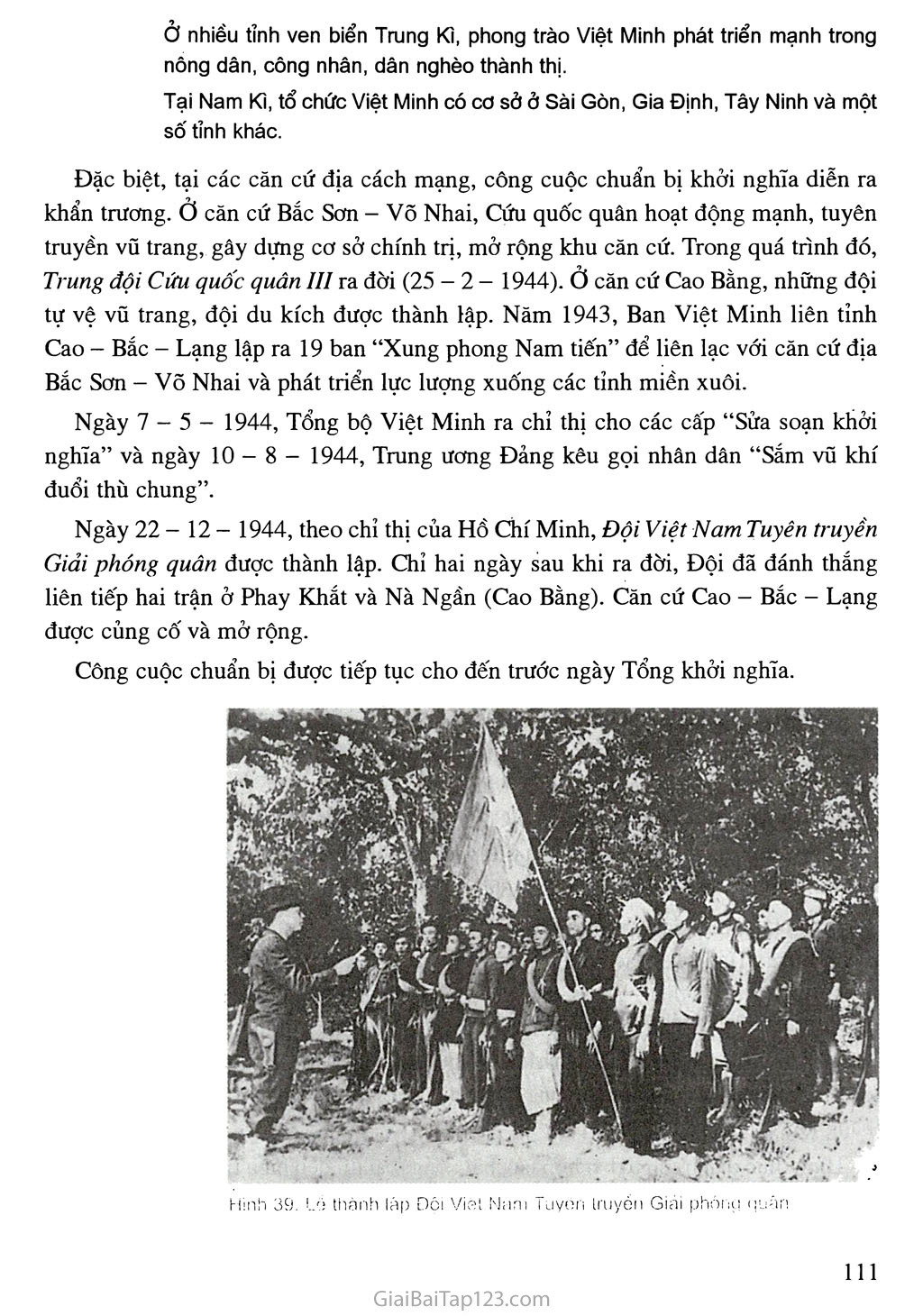 Bài 16. Phong trào giải phóng dân tộc và Tổng khởi nghĩa tháng Tám (1939 - 1945). Nước Việt Nam Dân chủ Cộng hoà ra đời trang 10