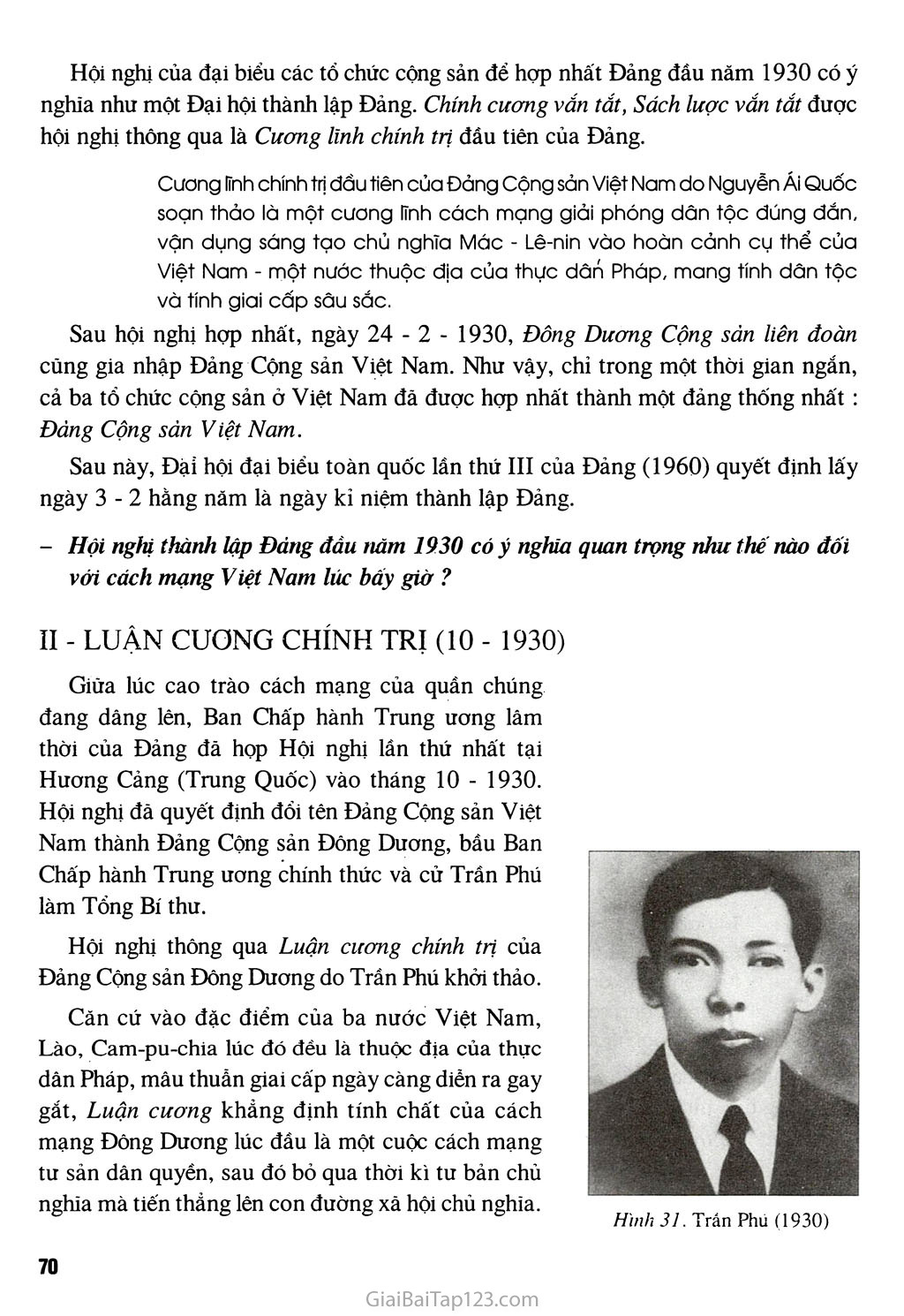 SGK Lịch Sử 9 - Bài 18 - Đảng Cộng sản Việt Nam ra đời