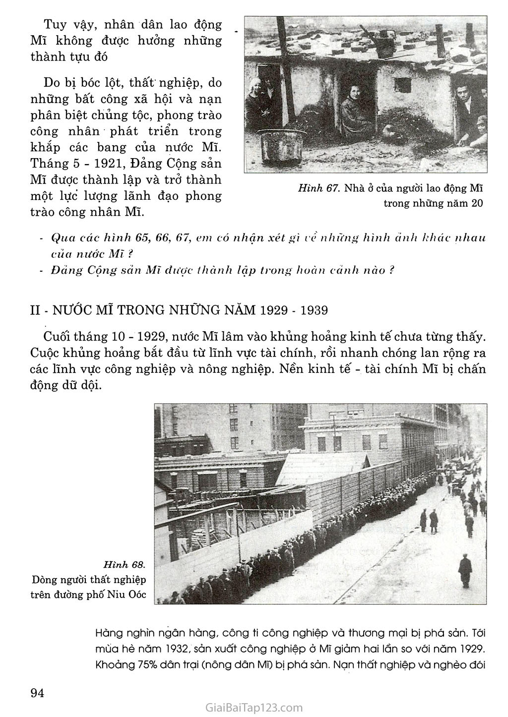 Bài 18: Nước Mĩ giữa hai cuộc chiến tranh thế giới (1918 - 1939) trang 2