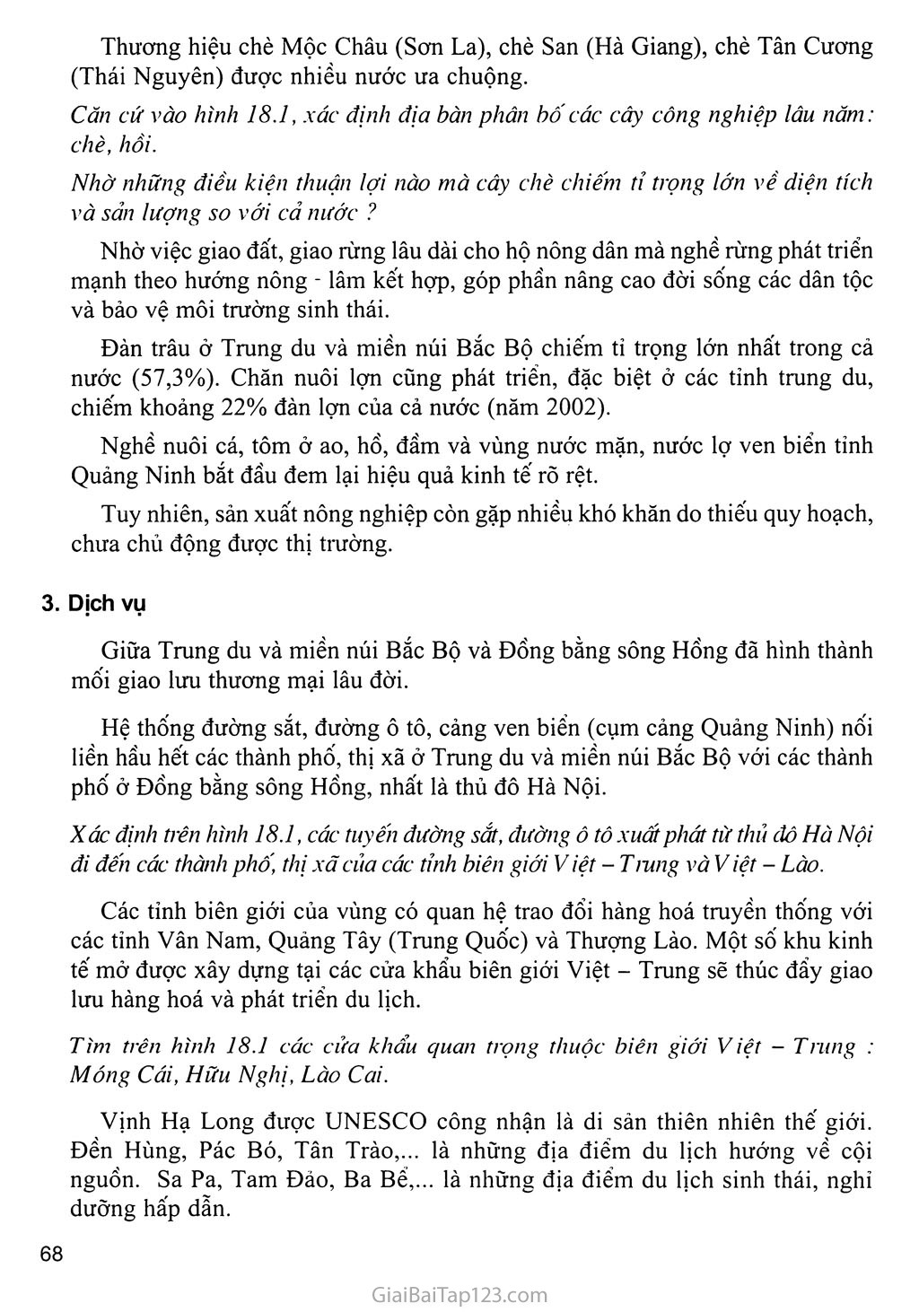 Bài 18. Vùng Trung du và miền núi Bắc Bộ (tiếp theo) trang 3