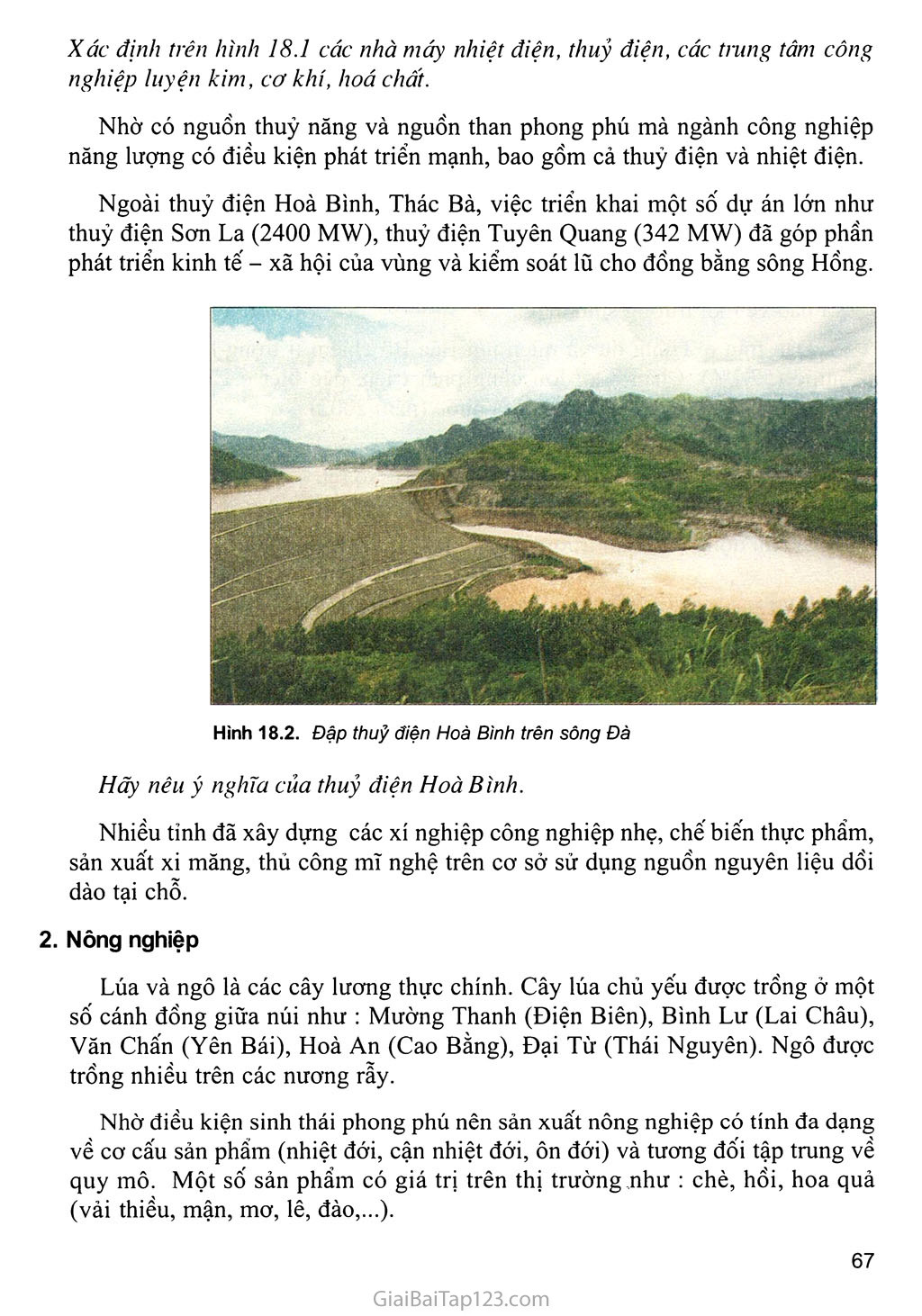 Bài 18. Vùng Trung du và miền núi Bắc Bộ (tiếp theo) trang 2
