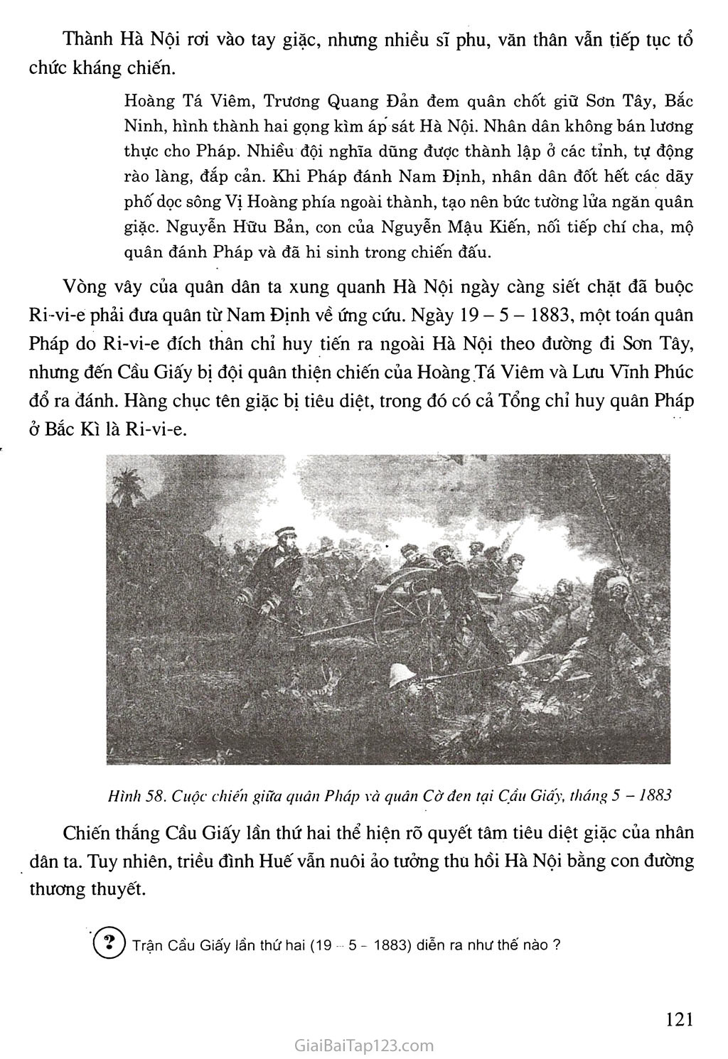 Bài 20. Chiến sự lan rộng ra cả nước. Cuộc kháng chiến của nhân dân ta từ năm 1873 đến năm 1884. Nhà Nguyễn đầu hàng trang 7