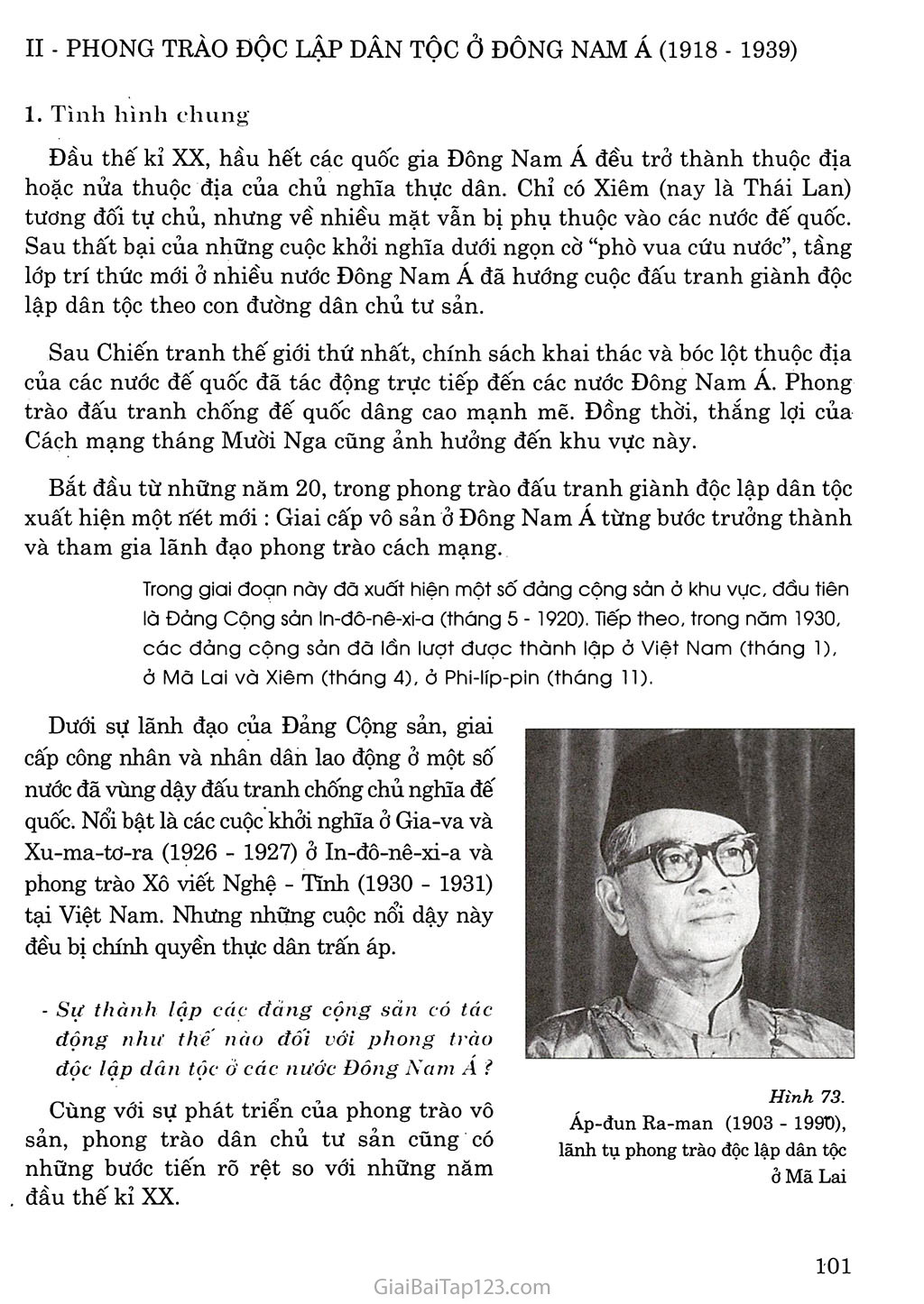 Bài 20: Phong trào độc lập dân tộc ở châu Á (1918 - 1939) trang 3