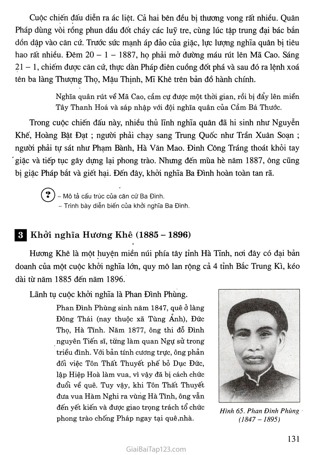 Bài 21. Phong trào yêu nước chống Pháp của nhân dân Việt Nam trong những năm cuối thế kỉ XIX trang 8