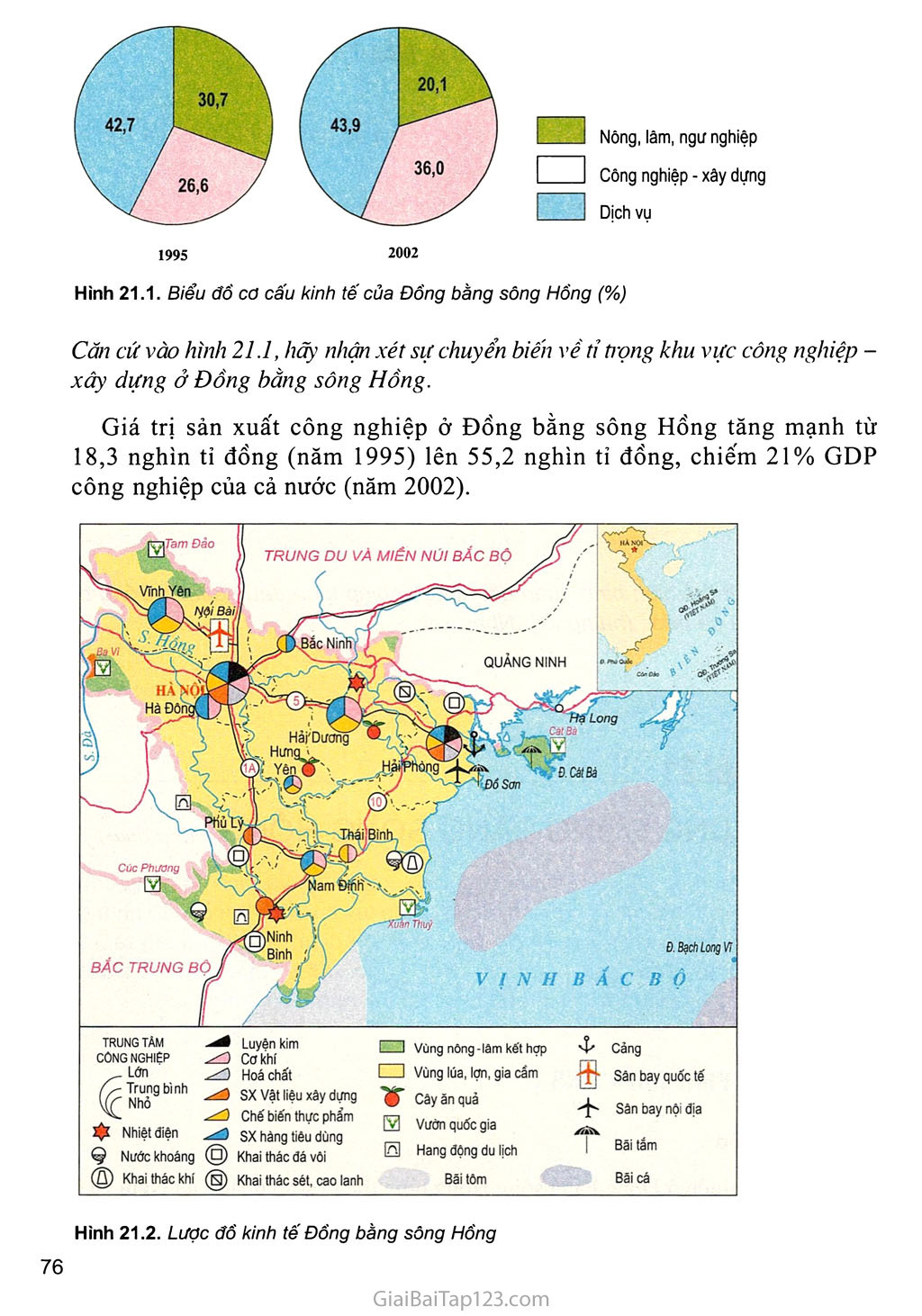 Bài 21. Vùng Đồng bằng sông Hồng (tiếp theo) trang 2