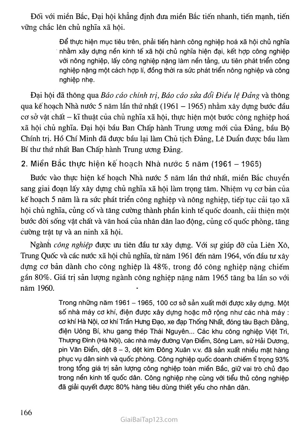 Bài 21. Xây dựng chủ nghĩa xã hội ở miền Bắc, đấu tranh chống đế quốc Mĩ và chính quyền Sài Gòn ở miền Nam (1954 - 1965) trang 10