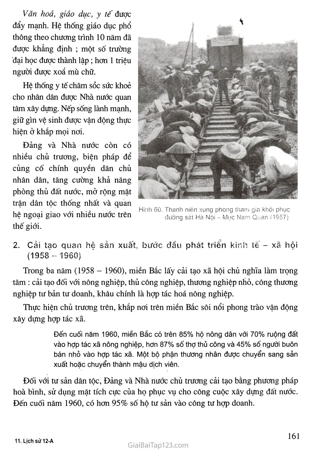 Bài 21. Xây dựng chủ nghĩa xã hội ở miền Bắc, đấu tranh chống đế quốc Mĩ và chính quyền Sài Gòn ở miền Nam (1954 - 1965) trang 5