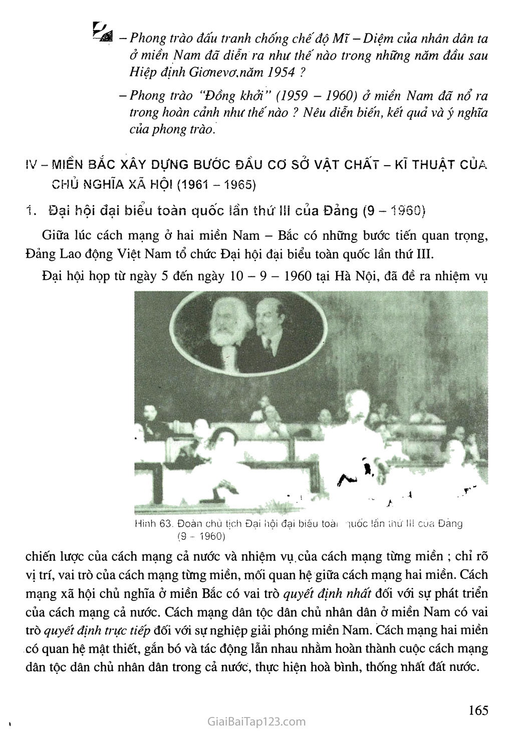 Bài 21. Xây dựng chủ nghĩa xã hội ở miền Bắc, đấu tranh chống đế quốc Mĩ và chính quyền Sài Gòn ở miền Nam (1954 - 1965) trang 9