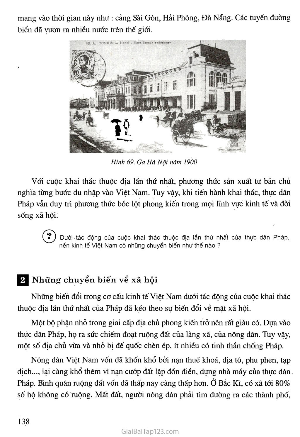 Bài 22. Xã hội Việt Nam trong cuộc khai thác lần thứ nhất của thực dân Pháp trang 2
