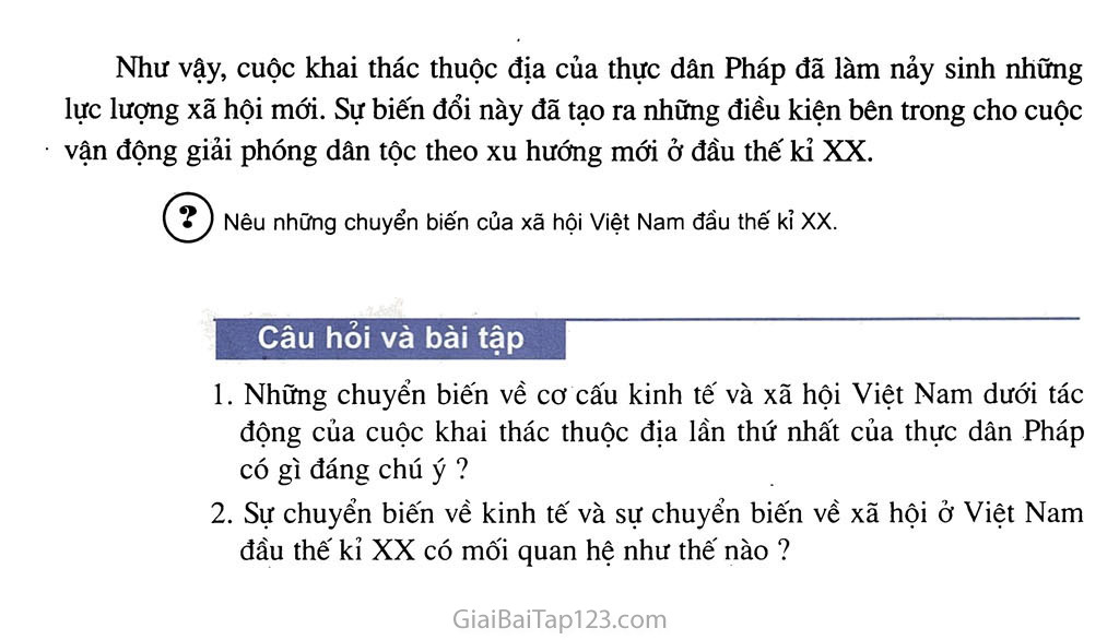 Bài 22. Xã hội Việt Nam trong cuộc khai thác lần thứ nhất của thực dân Pháp trang 4