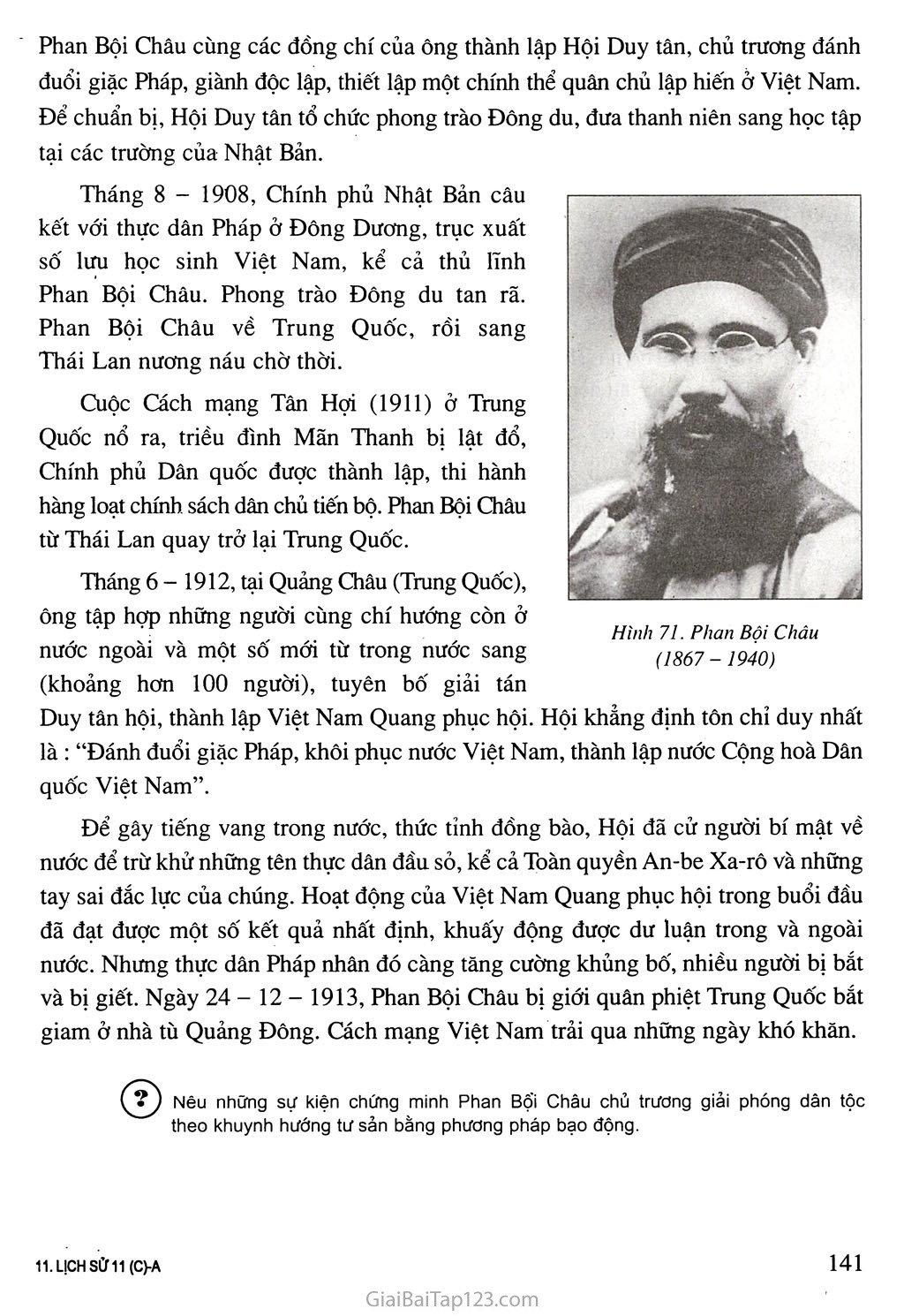 Bài 23. Phong trào yêu nước và cách mạng ở Việt Nam từ đầu thế kỉ XX đến Chiến tranh thế giới thứ nhất (1914) trang 2