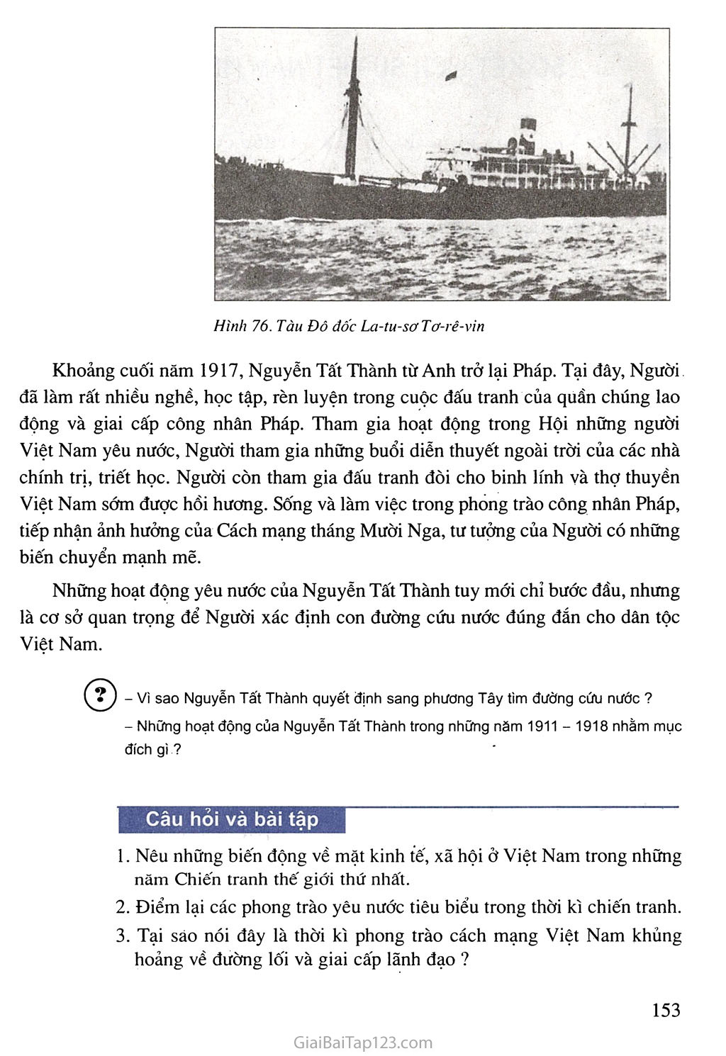 Bài 24. Việt Nam trong những năm Chiến tranh thế giới thứ nhất (1914 - 1918) trang 8