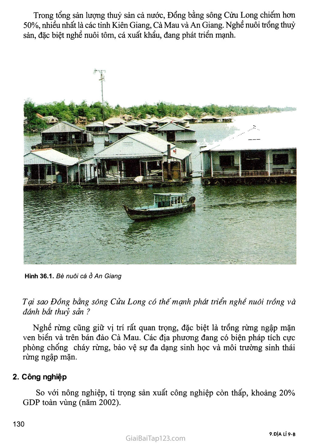 Bài 36. Vùng Đồng bằng sông Cửu Long (tiếp theo) trang 2