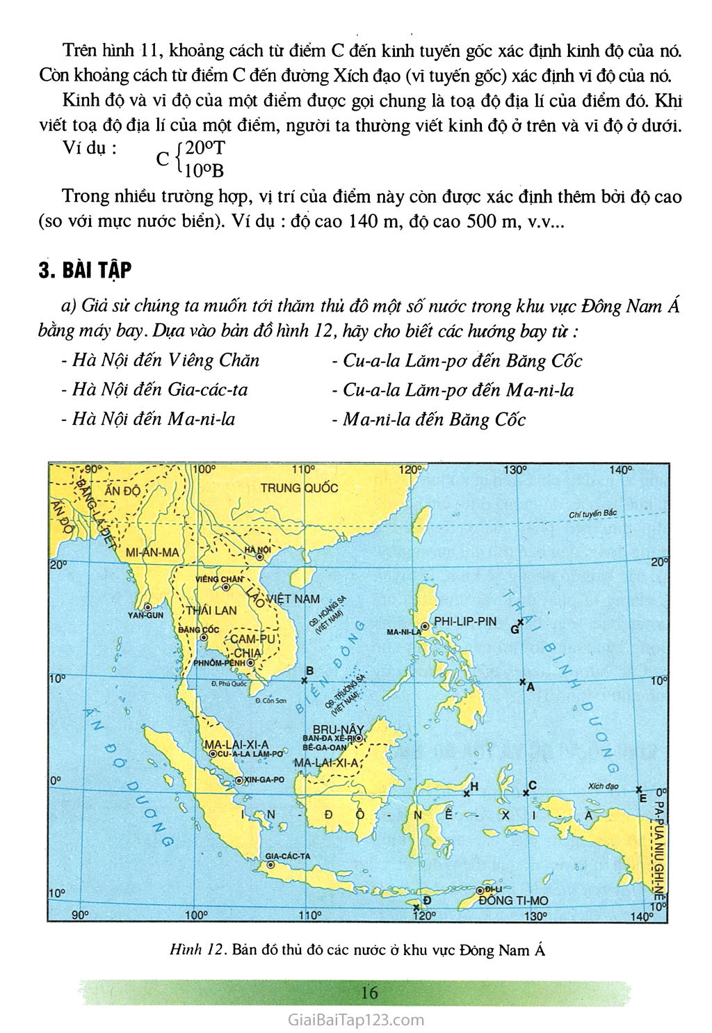 Bài 4: Phương hướng trên bản đồ. Kinh độ, vì độ và tọa độ địa lí (1 tiết) trang 2