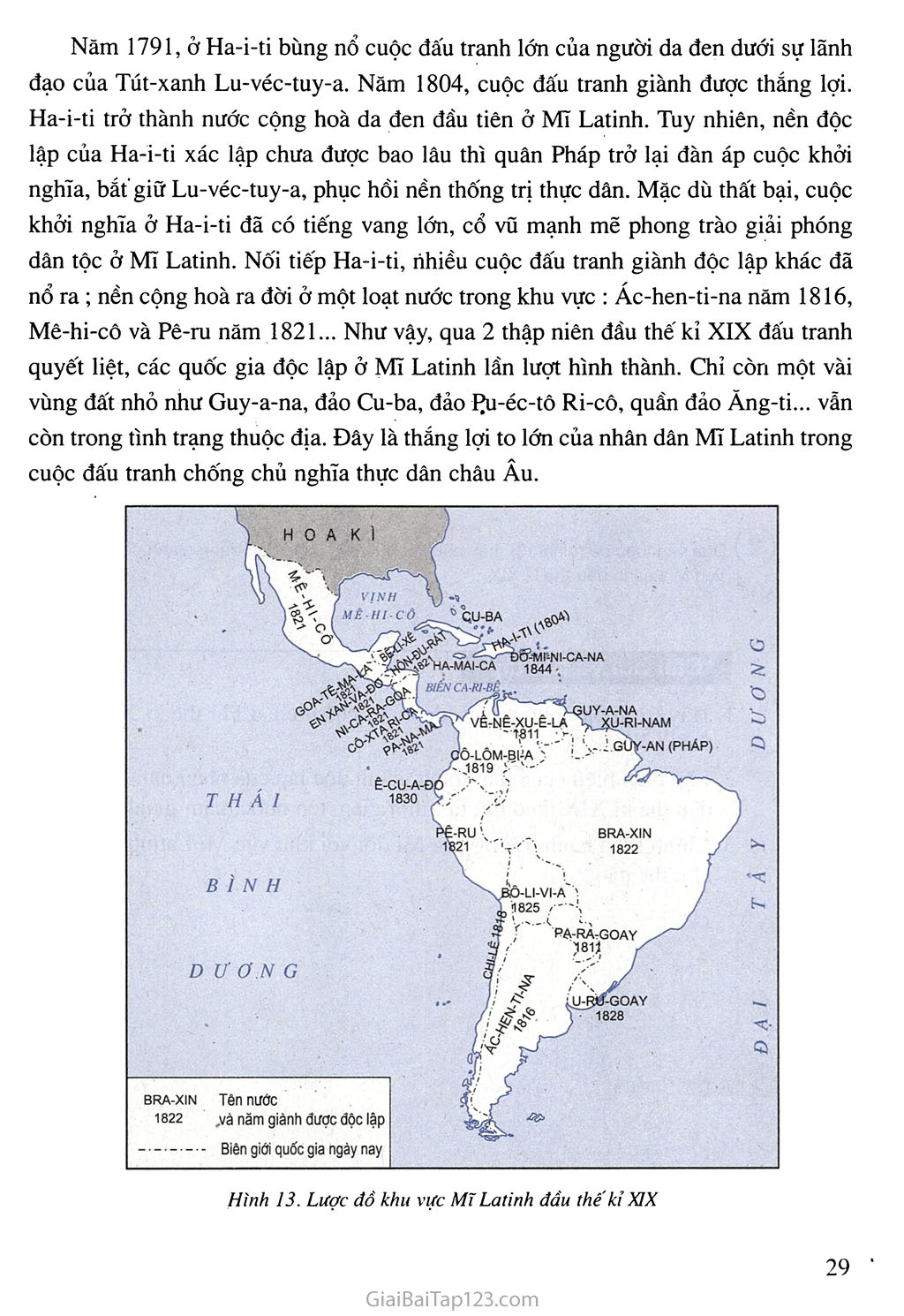 Bài 5. Châu Phi và khu vưc Mĩ Latinh (Thế kỉ XIX - đầu thế kỉ XX) trang 4