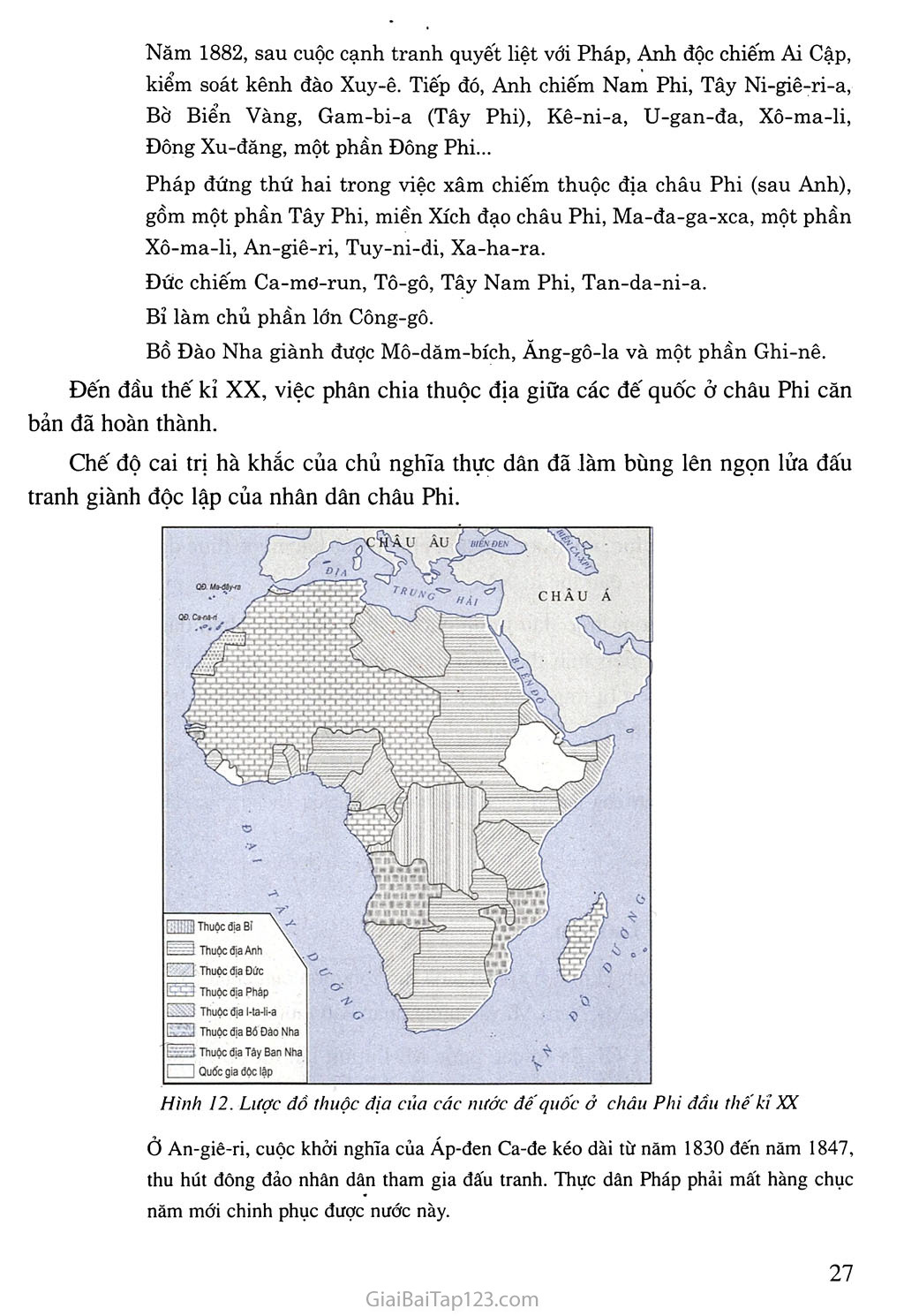 Bài 5. Châu Phi và khu vưc Mĩ Latinh (Thế kỉ XIX - đầu thế kỉ XX) trang 2