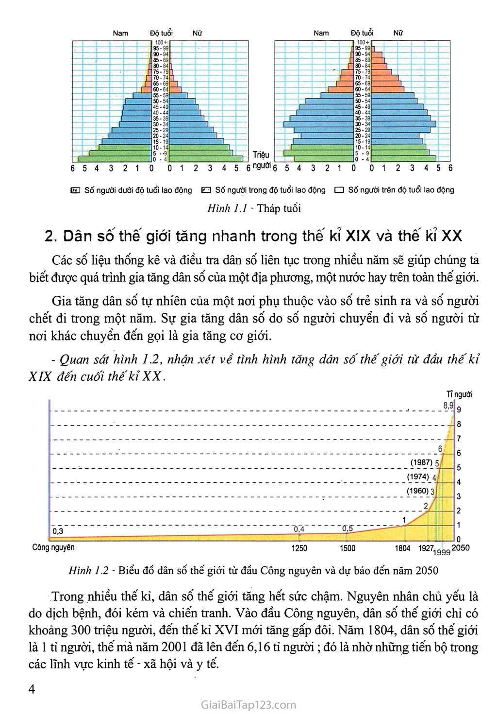 Bài 1: Dân số trang 2 Bài 1: Dân số trang 2