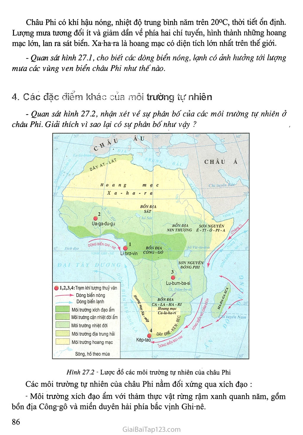 Bài 27: Thiên nhiên châu Phi (Tiếp theo) trang 2